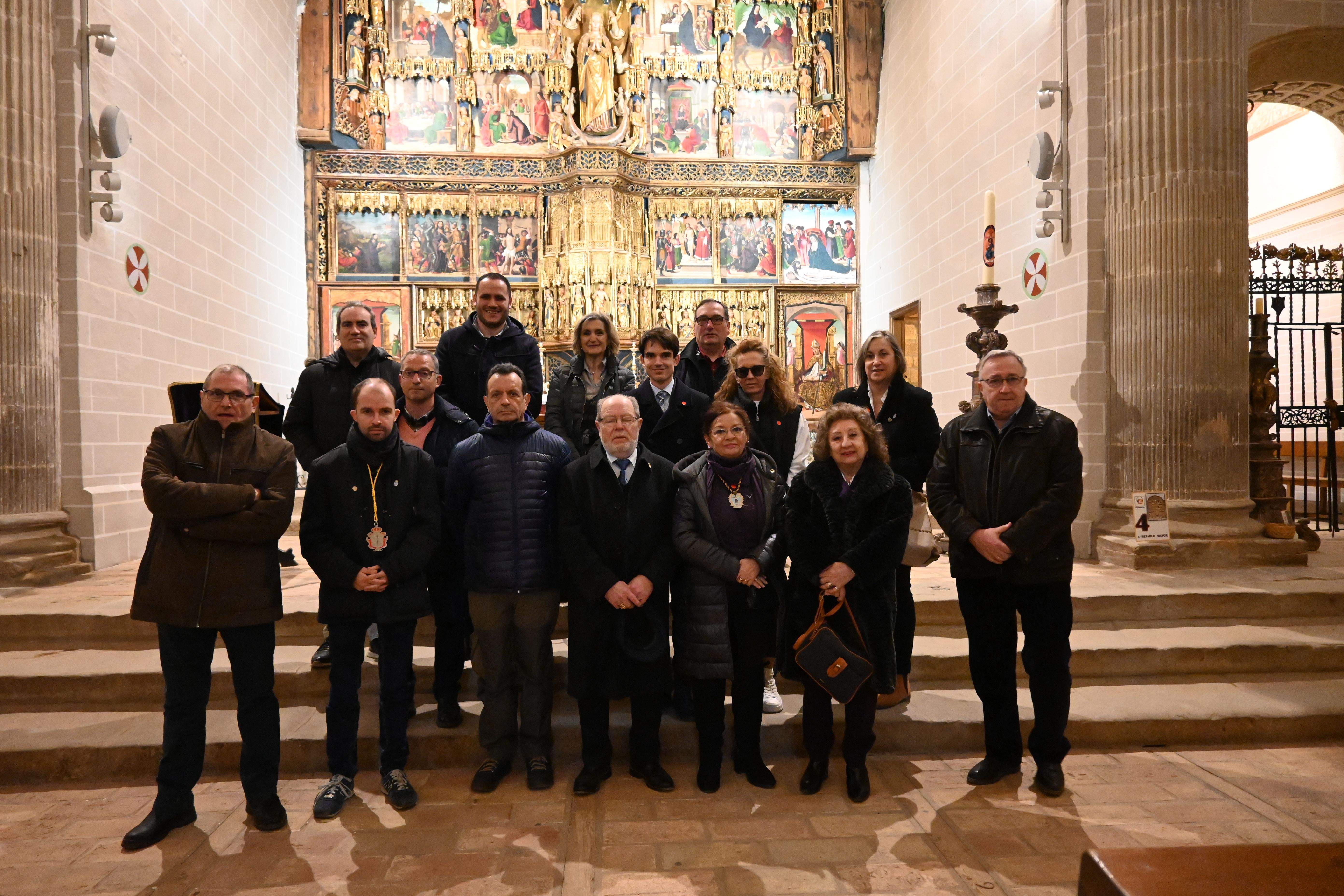 En la Colegiata de Bolea.  Foto Carlos Jalle 