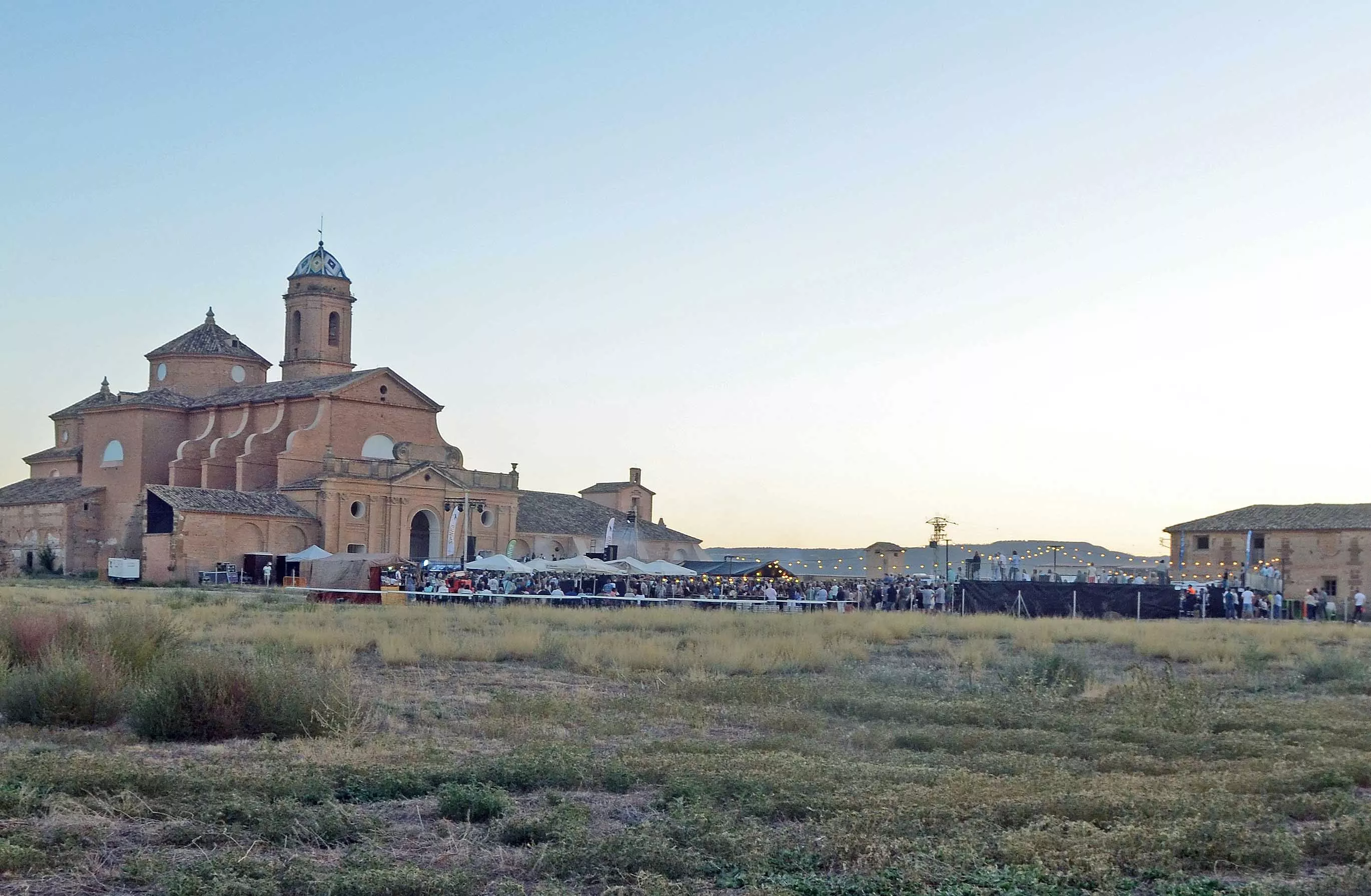 Panorámica de La Cartuja de las Fuentes en el último concierto del Sonna Huesca