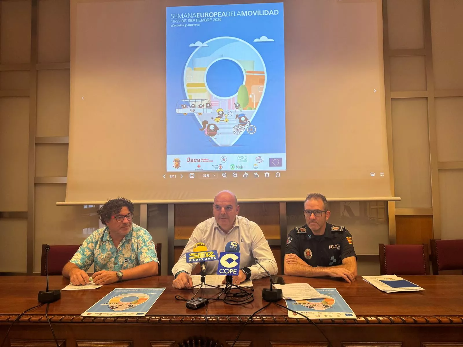Presentación de la Semana Europea de la Movilidad en Jaca