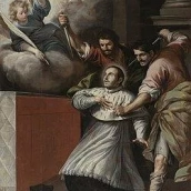 Martirio de San Pedro Arbués, del círculo de Antonio del Castillo (Museo de Bellas Artes de Córdoba) Martirio de San Pedro Arbués, del círculo de Antonio del Castillo (Museo de Bellas Artes de Córdoba)
