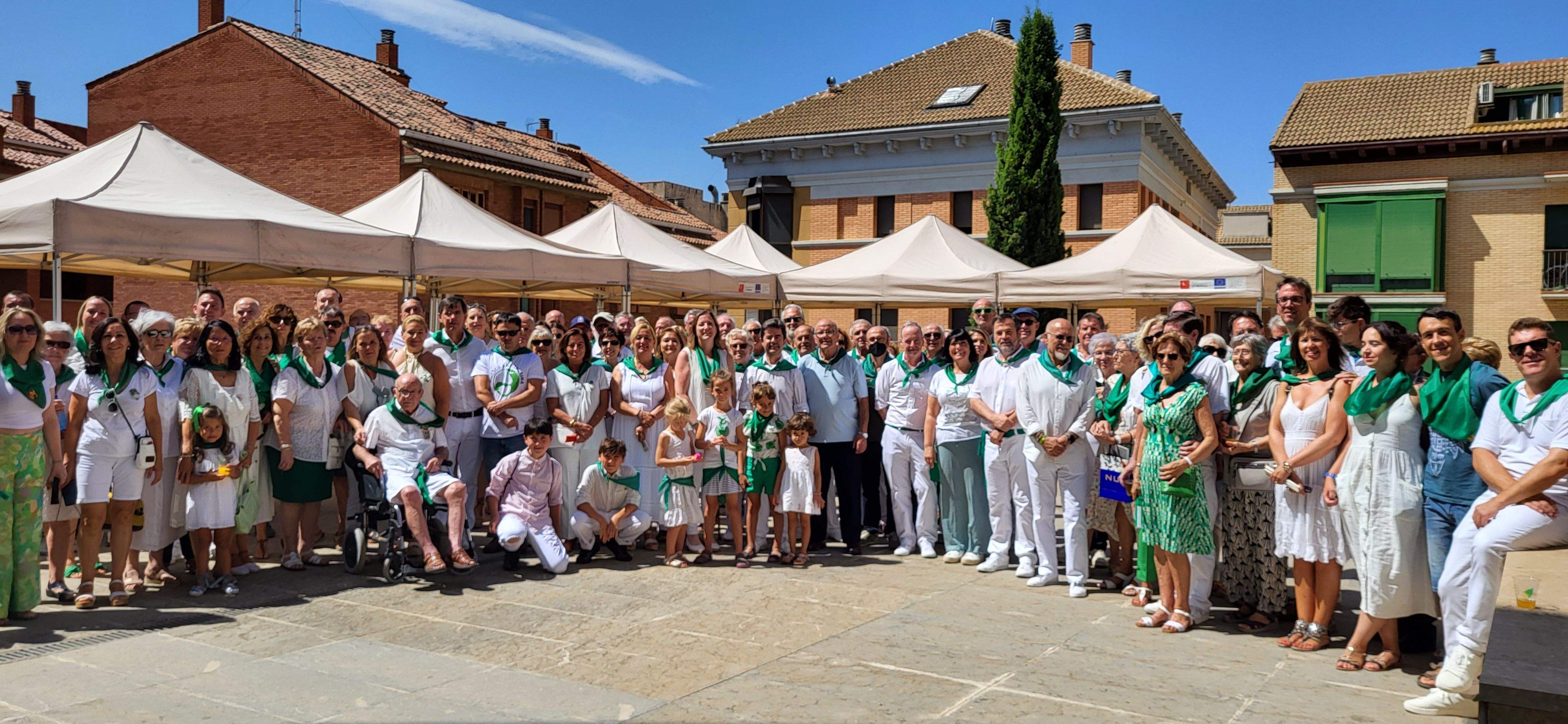 Celebración en las pasadas fiestas de San Lorenzo, en las que se rindió homenaje a Rafael Fidalgo. Foto Mercedes Manterola
