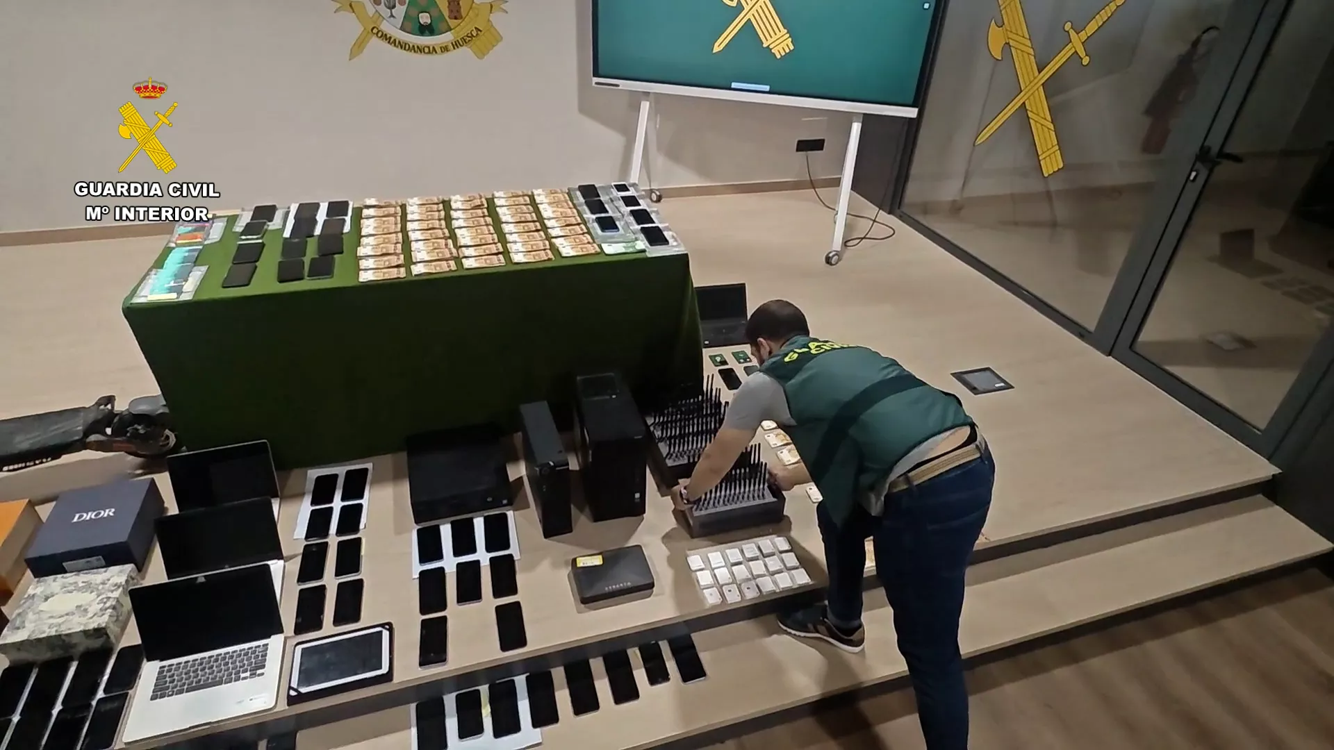 Pperación de la Guardia Civil Ibermellow de ciberestafadores.