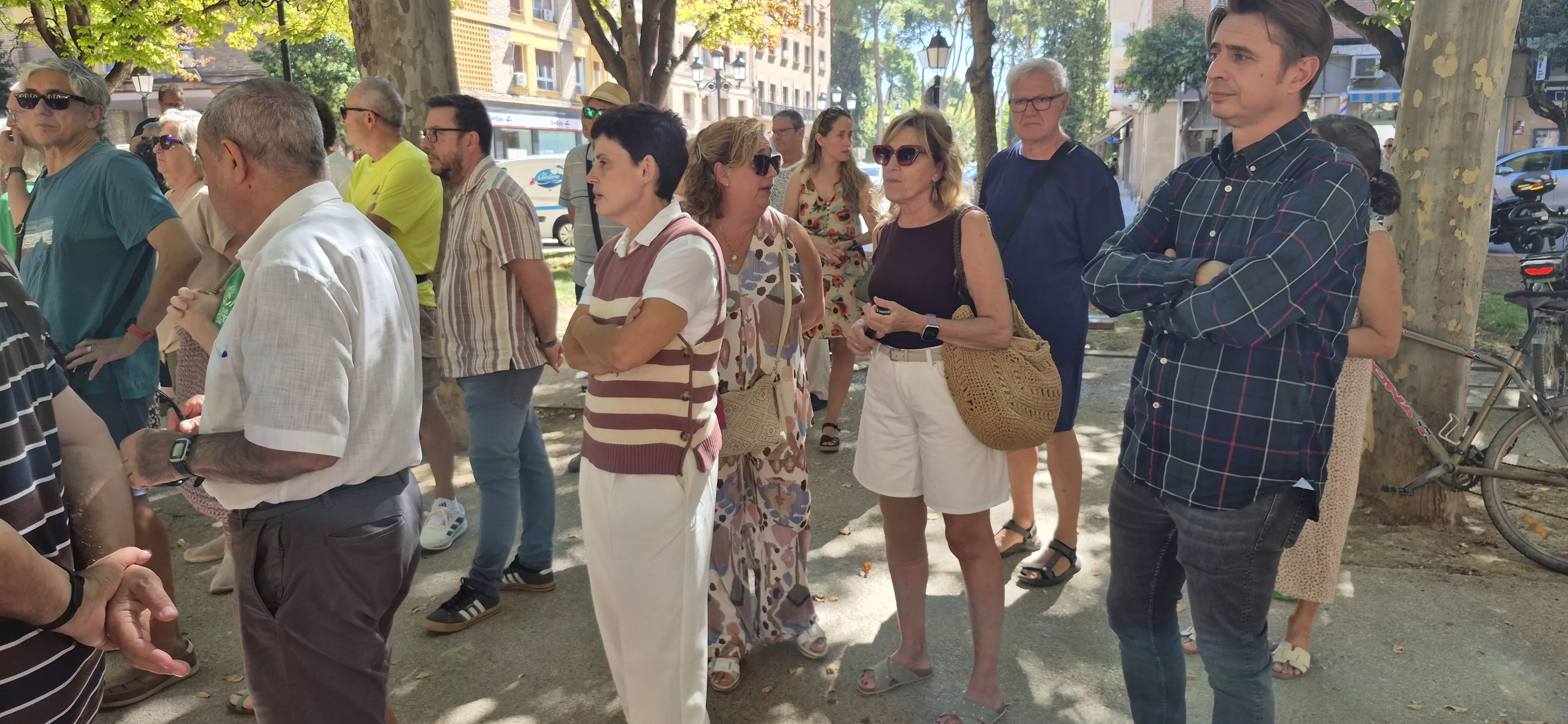 Concentración de sindicatos contra el modelo de la Inspección de Educación. Foto Myriam Martínez
