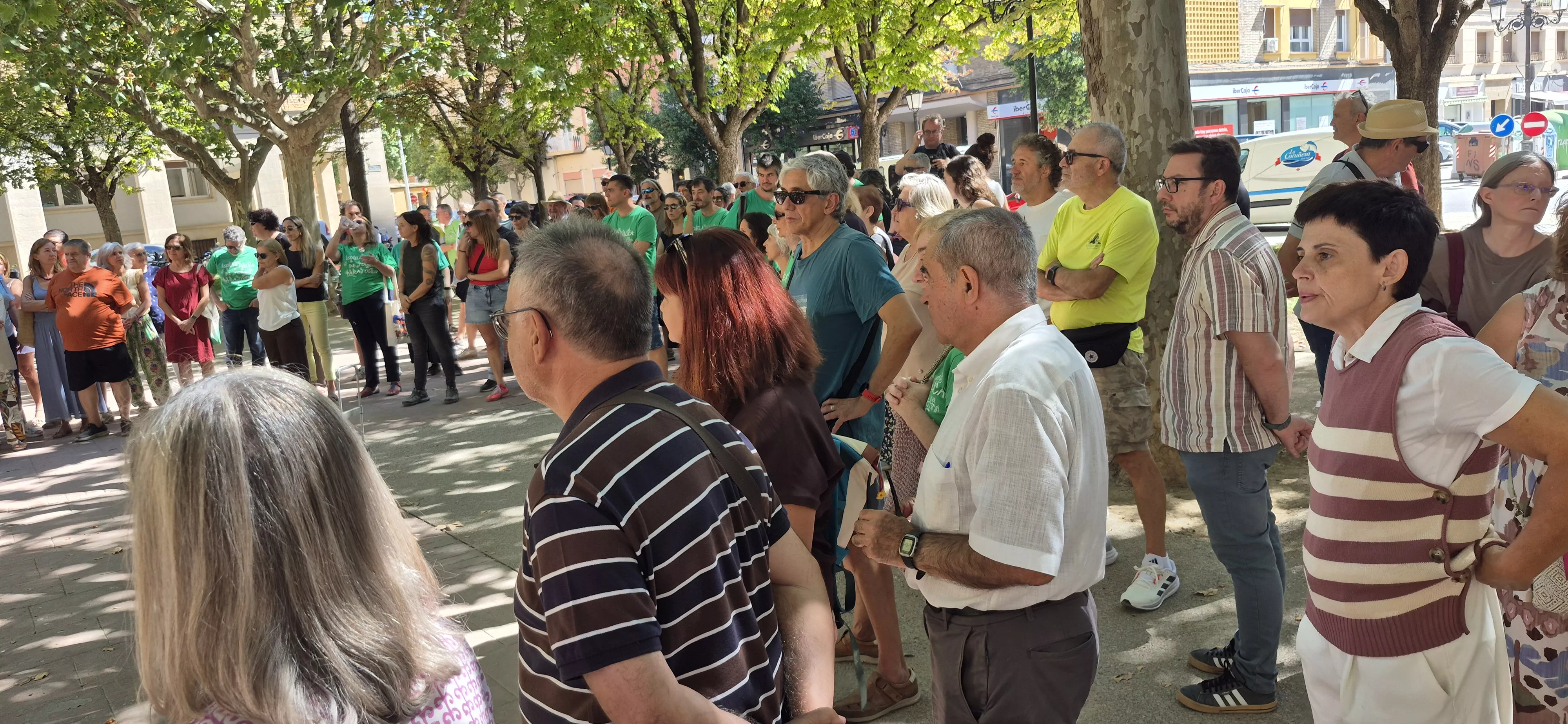 Concentración de sindicatos contra el modelo de la Inspección de Educación. Foto Myriam Martínez