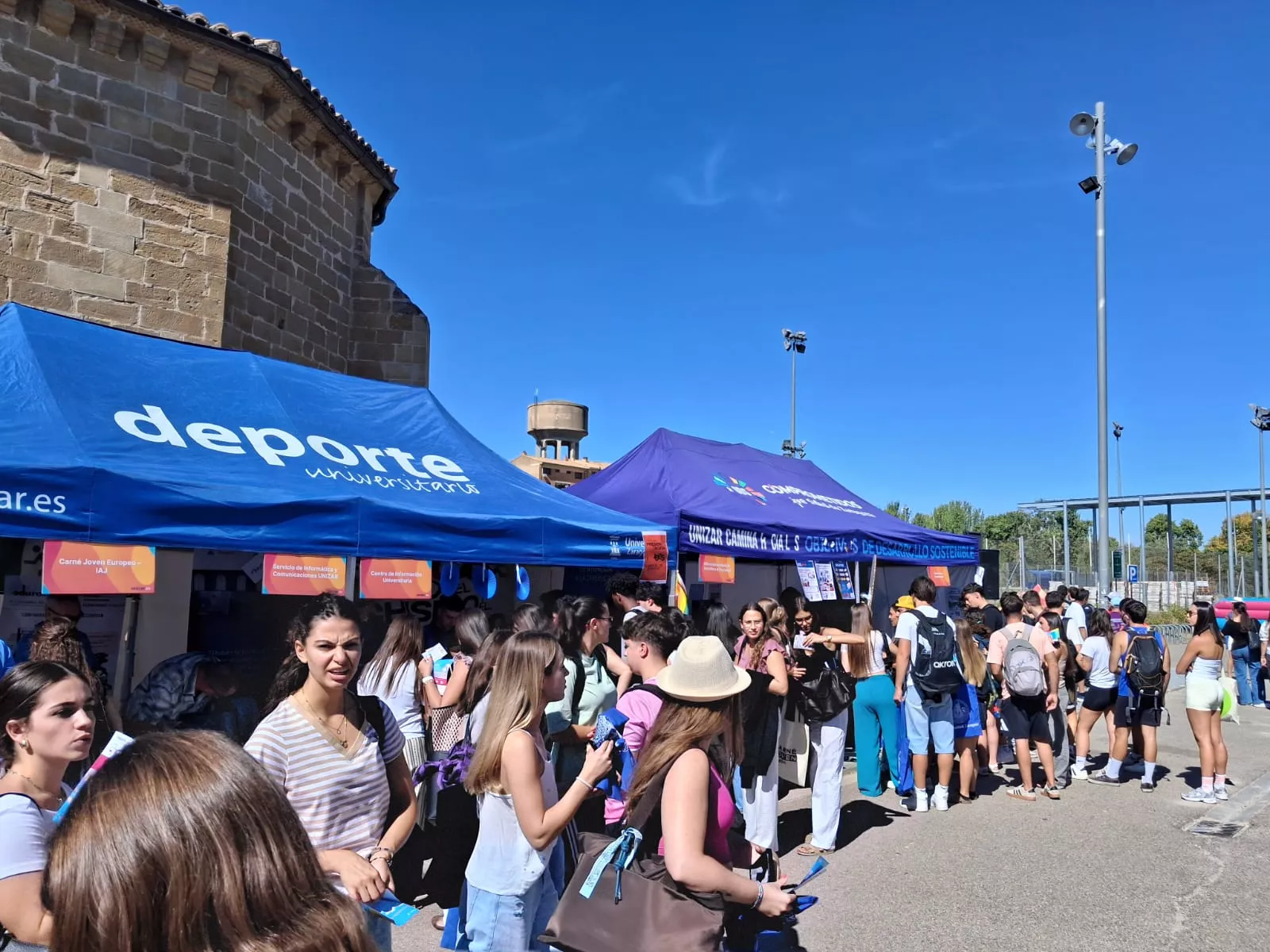 Fiesta de Bienvenida del Campus de Huesca curso 2026-2027. Foto Sara Malo