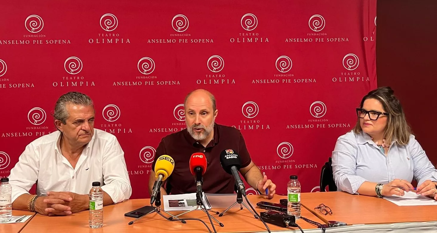 Manuel López, Rubén Moreno y Sonia Latre han presentado la programación del Teatro Olimpia. Foto Mercedes Manterola