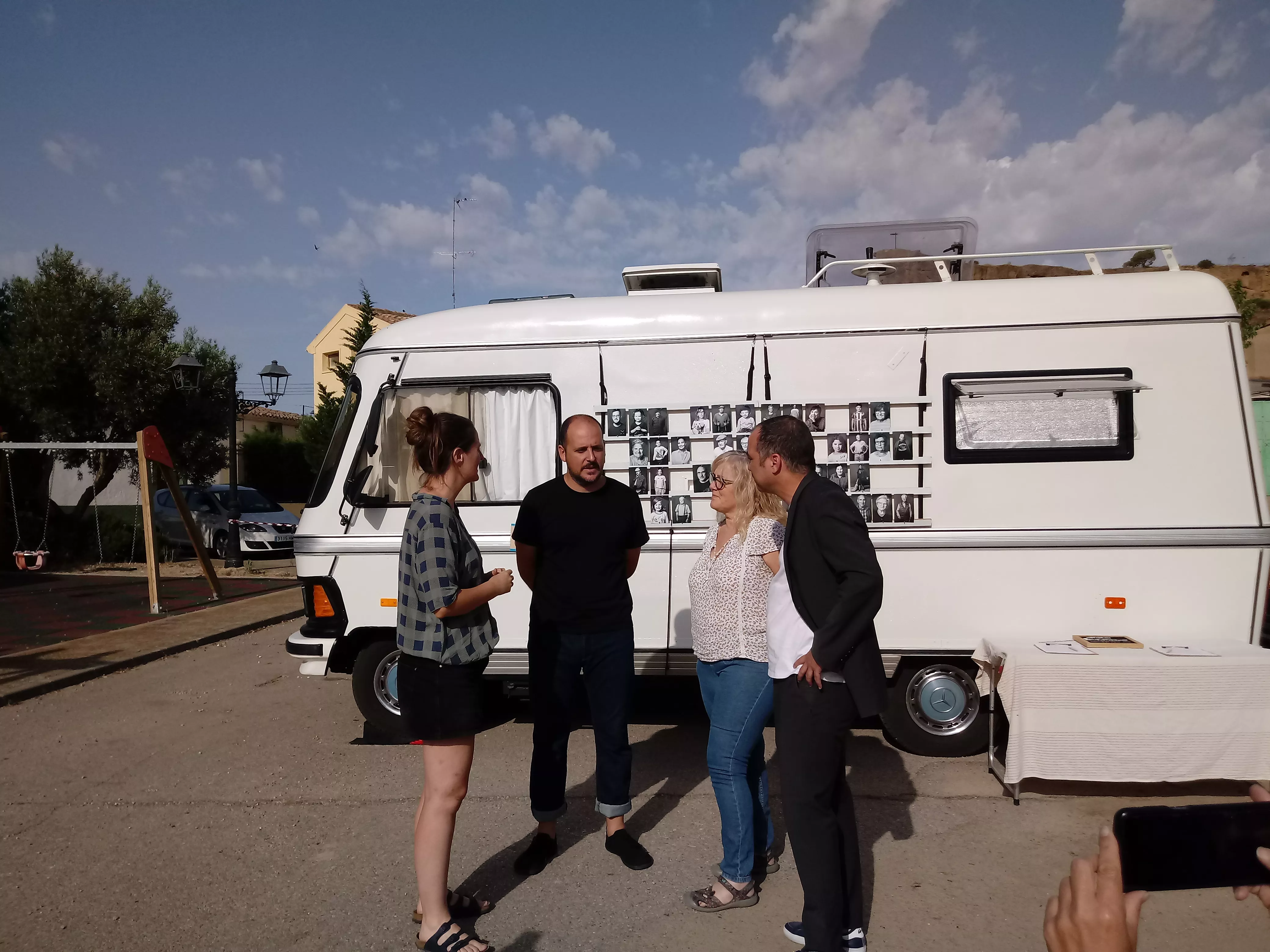 Proyecto 'Retrato Nómada' el año pasado en Alberuela de Tubo.