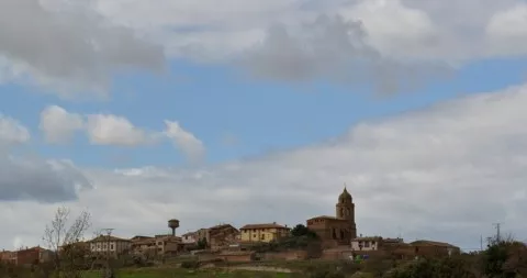 Vista de Loporzano, donde comenzará la Marcha del Abadiado