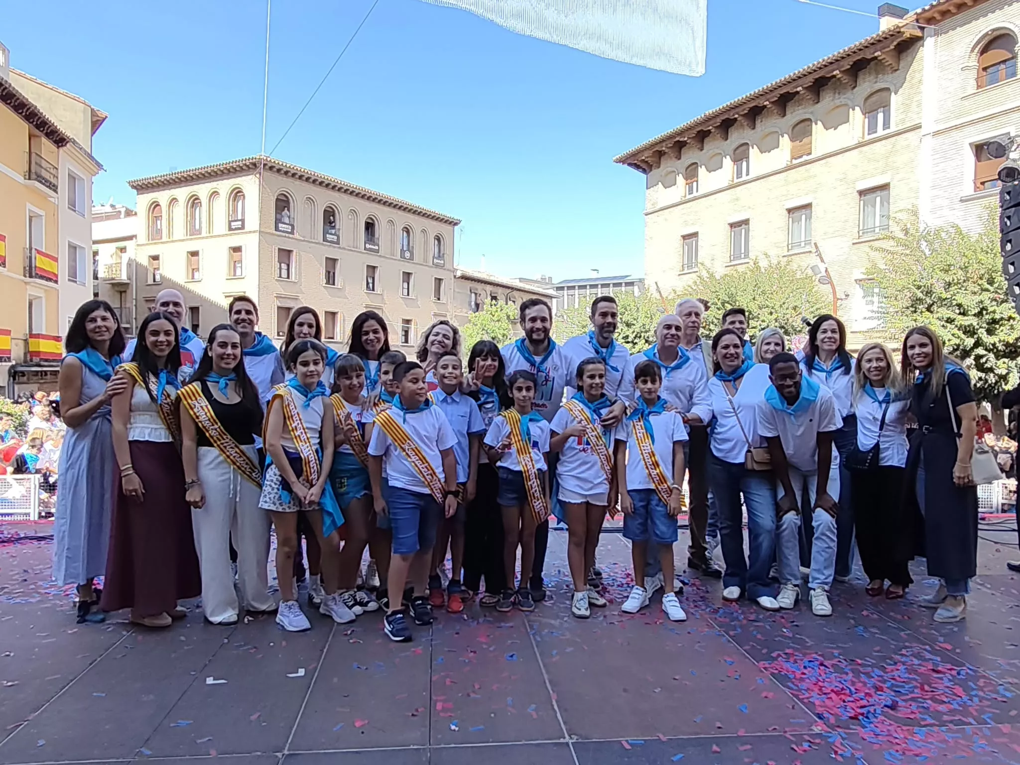 Chupinazo infantil de las fiestas de Monzón.