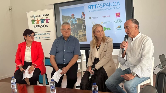 Sofía Avellanas, Juan Carlos Acín, Antonio Justes y Laura Prada. Foto Mercedes Manterola