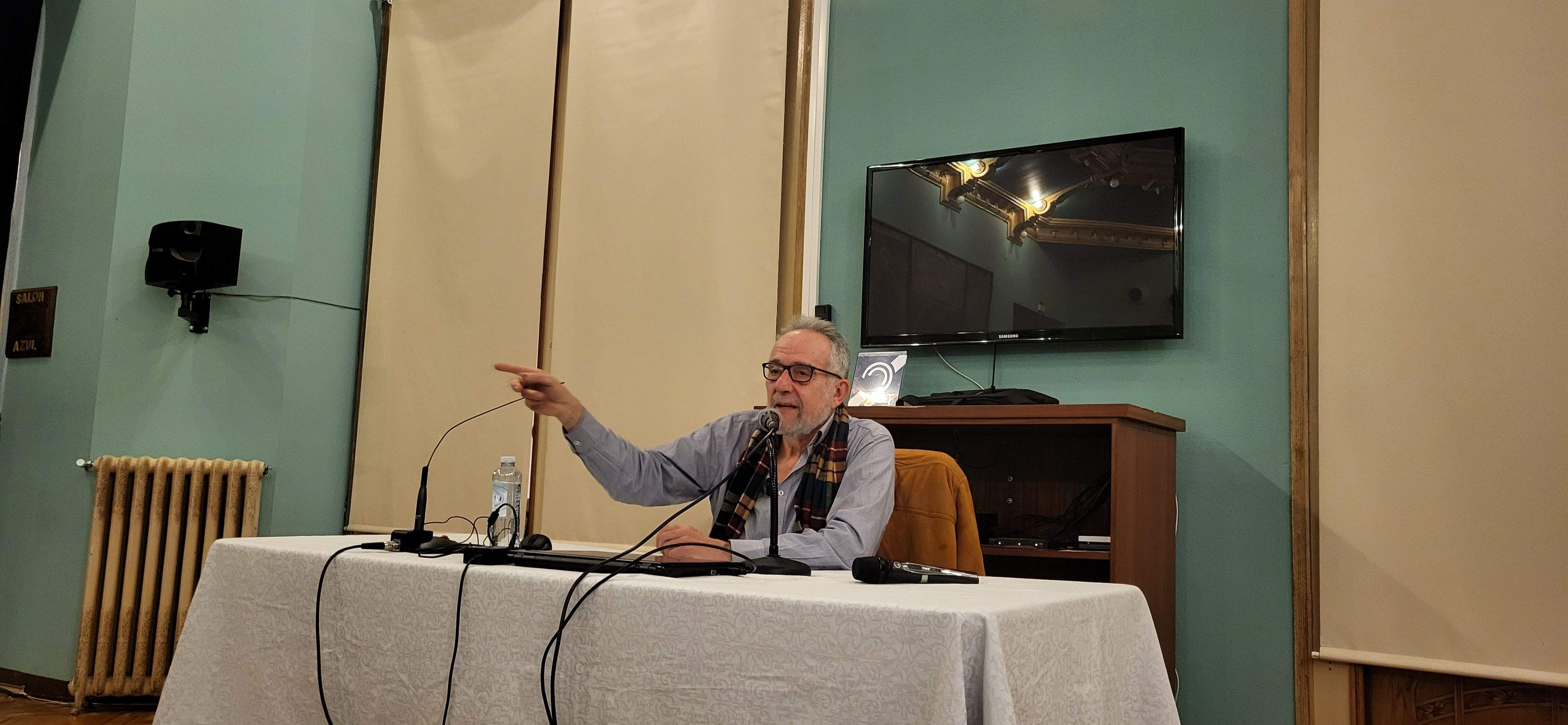 Pedro Arrojo, en su intervención. Foto Myriam Martínez