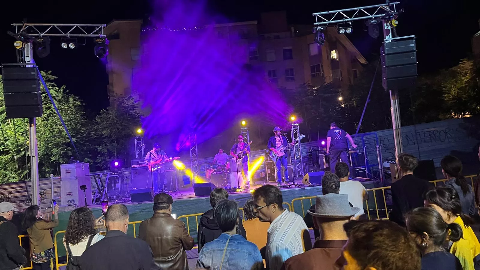 Will Spector y Los Fatus en 'Huesca es Tránsito'. Foto Mercedes Manterola