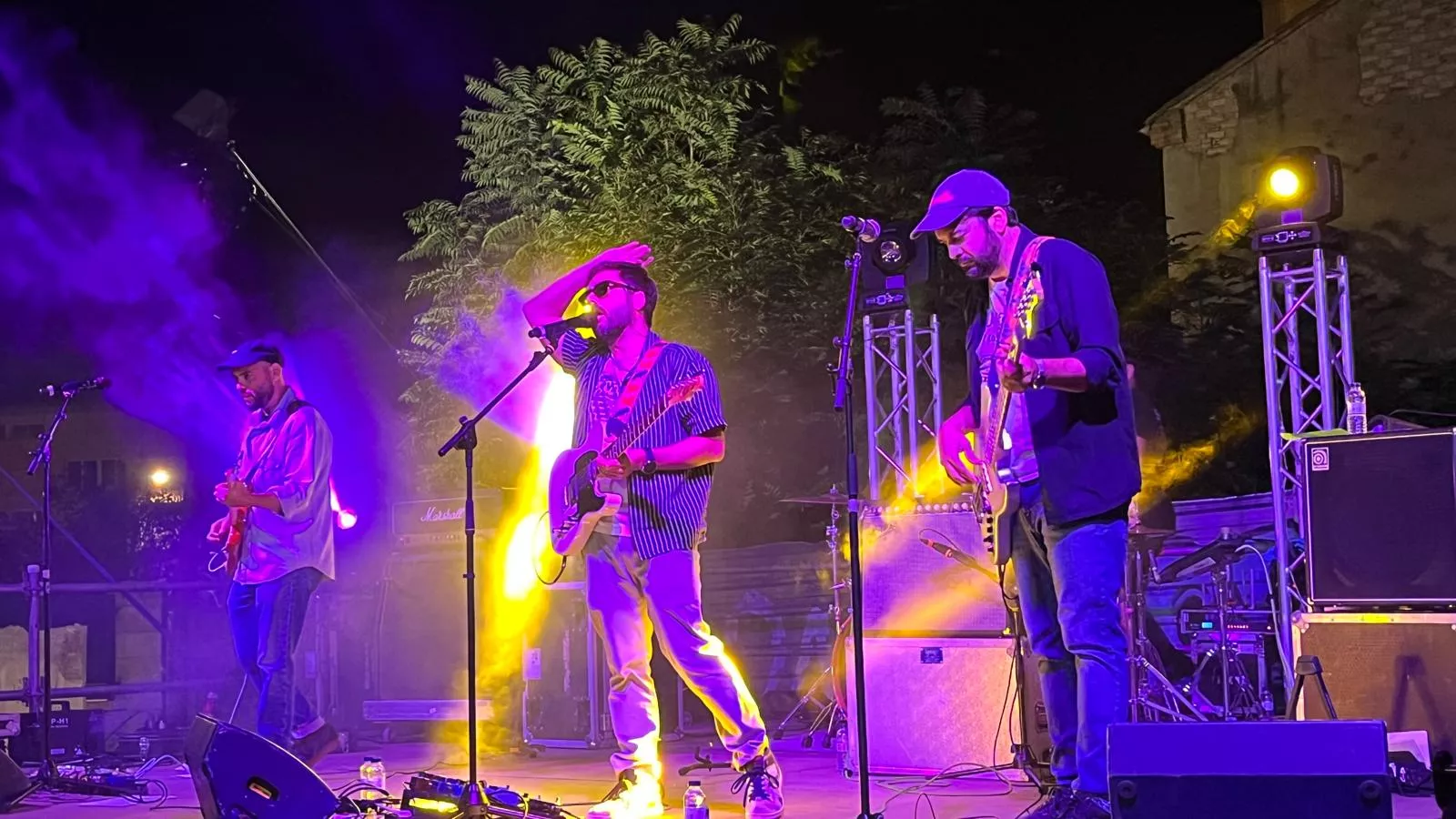 Will Spector y Los Fatus en 'Huesca es Tránsito'. Foto Mercedes Manterola