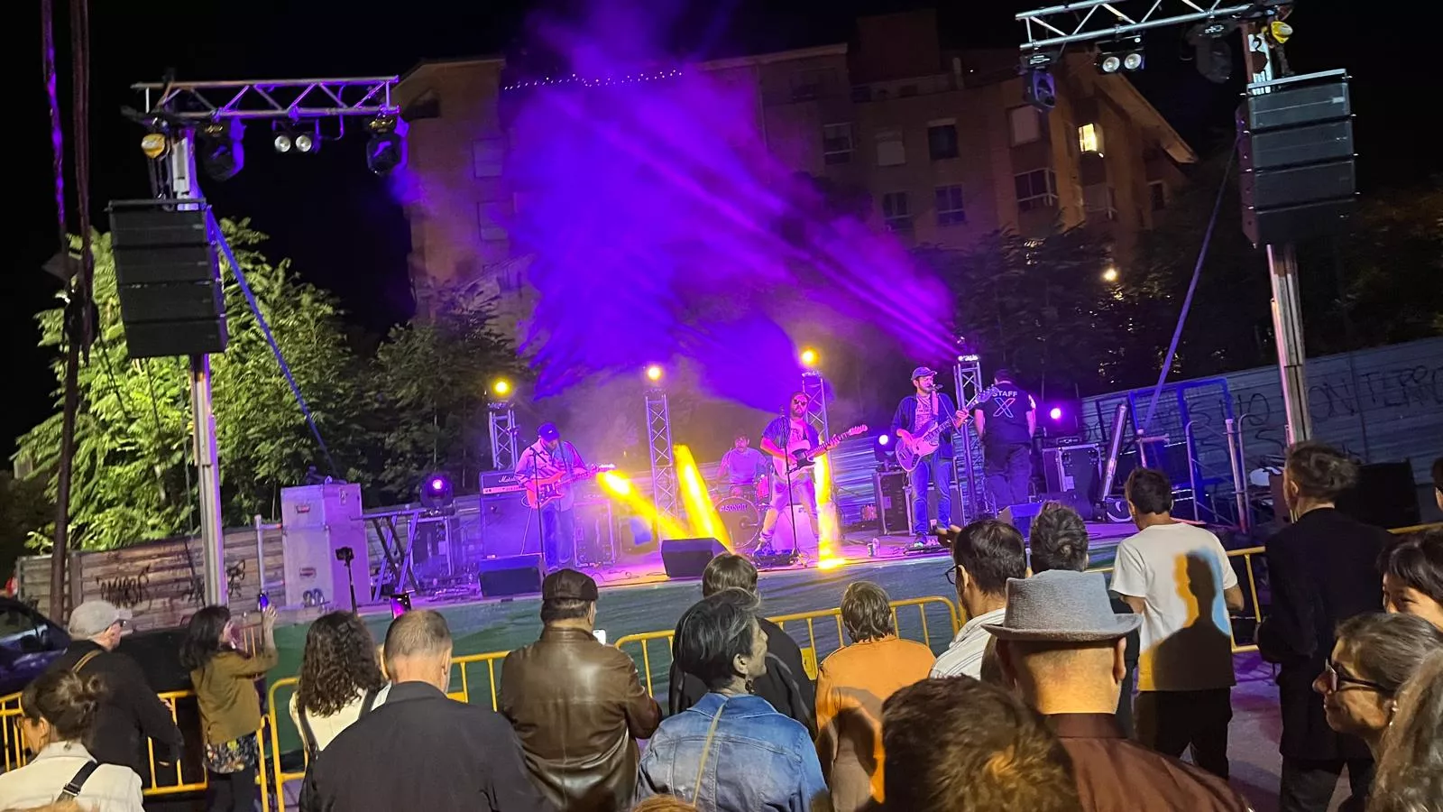Will Spector y Los Fatus en 'Huesca es Tránsito'. Foto Mercedes Manterola