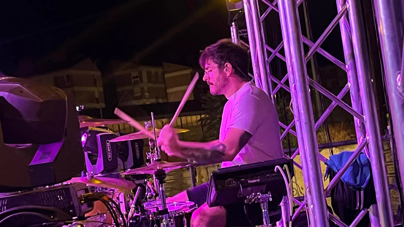 Will Spector y Los Fatus en 'Huesca es Tránsito'. Foto Mercedes Manterola