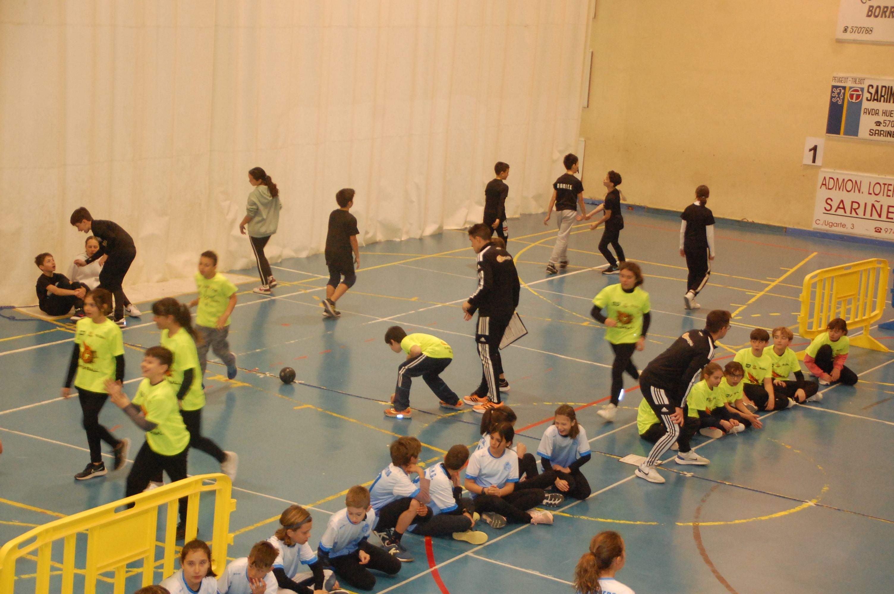 Un momento de la competición en Sariñena.