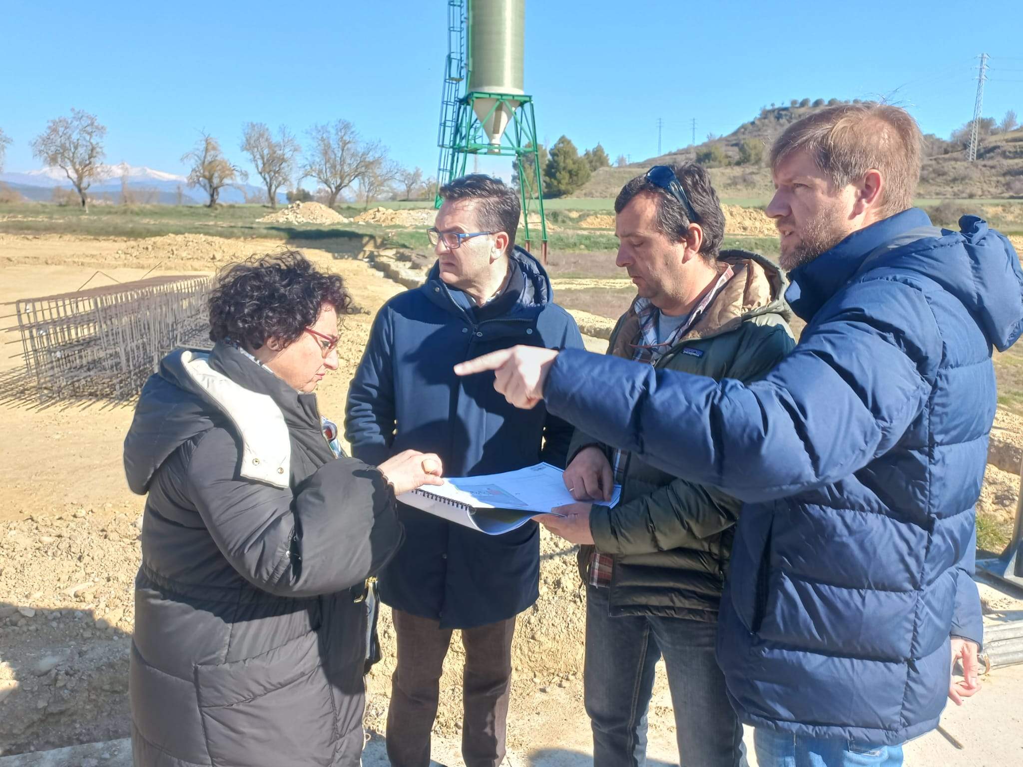 Visita a las obras del Punto Limpio de Graus.