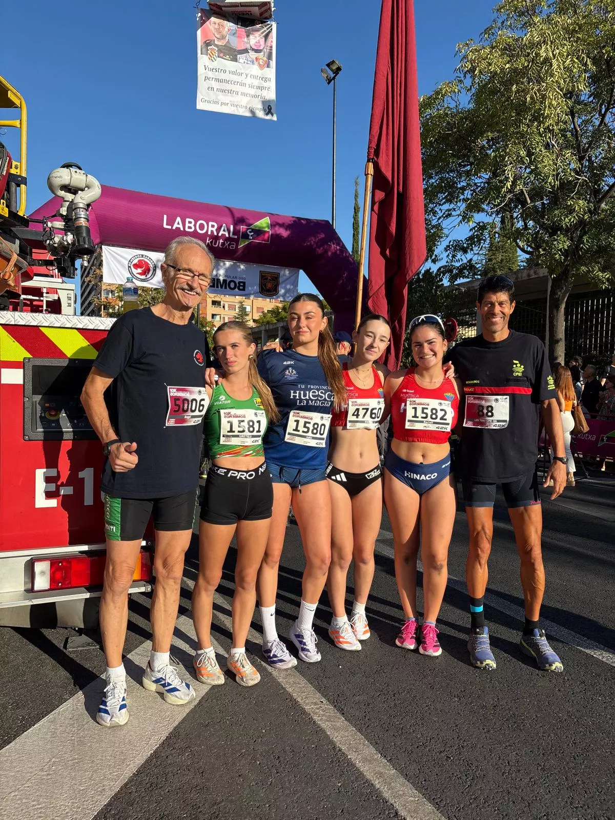 10K Bomberos de Zaragoza, prueba de marcha