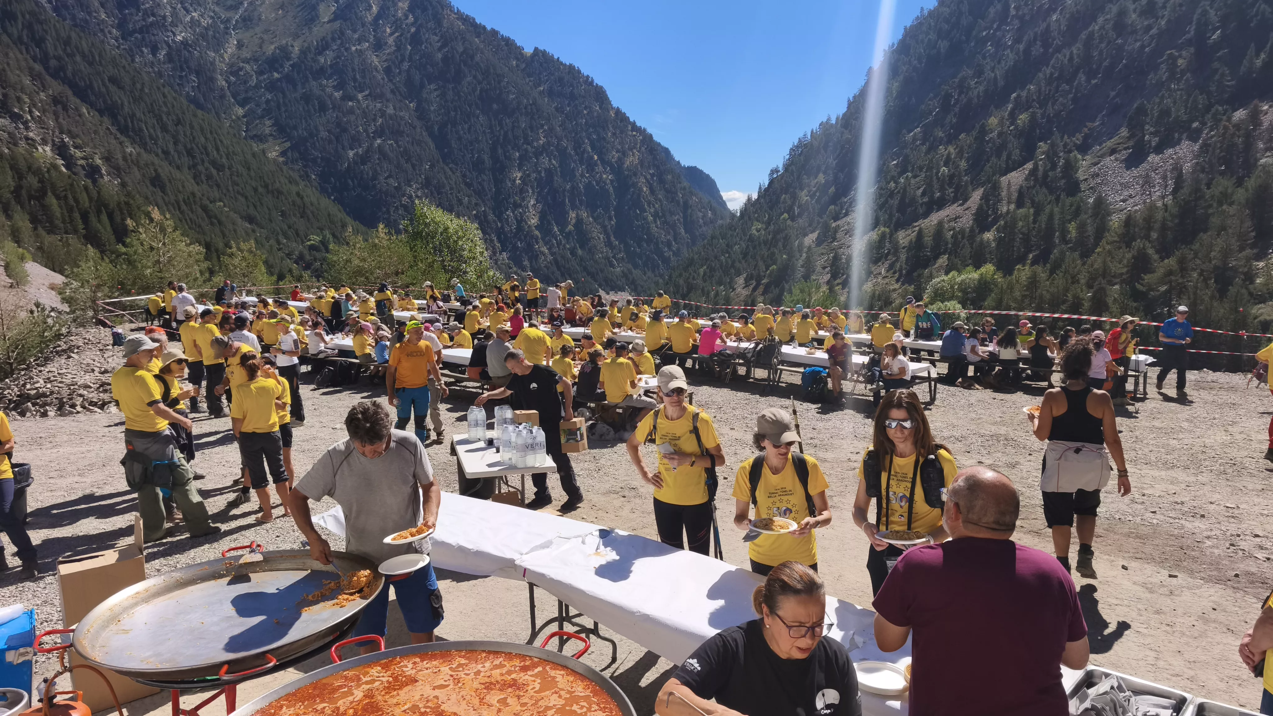 Excursión y paellada por el 50 aniversario del túnel de Bielsa.