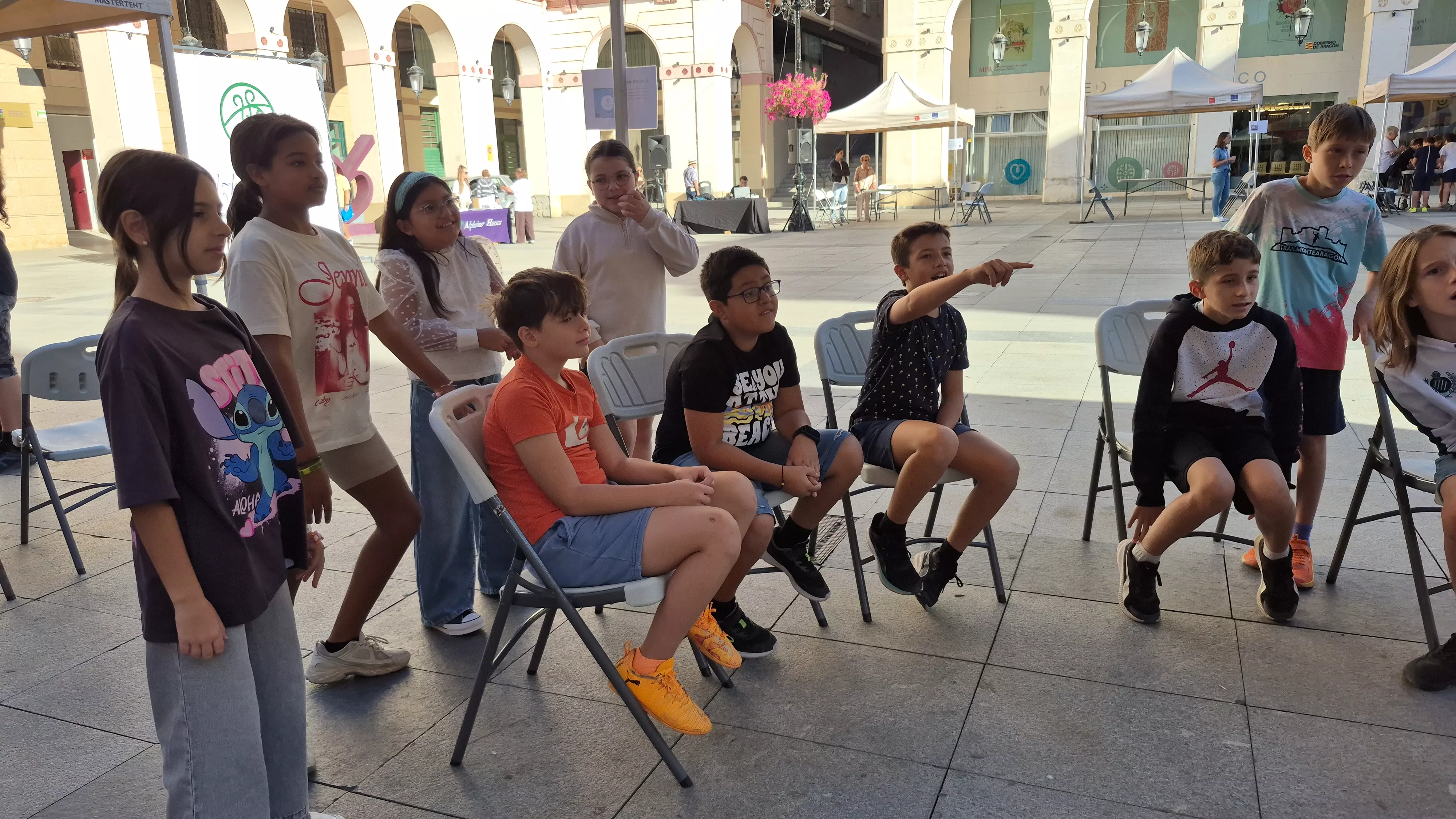 Conmemoración del Día del Alzhéimer en Huesca. Foto Myriam Martínez