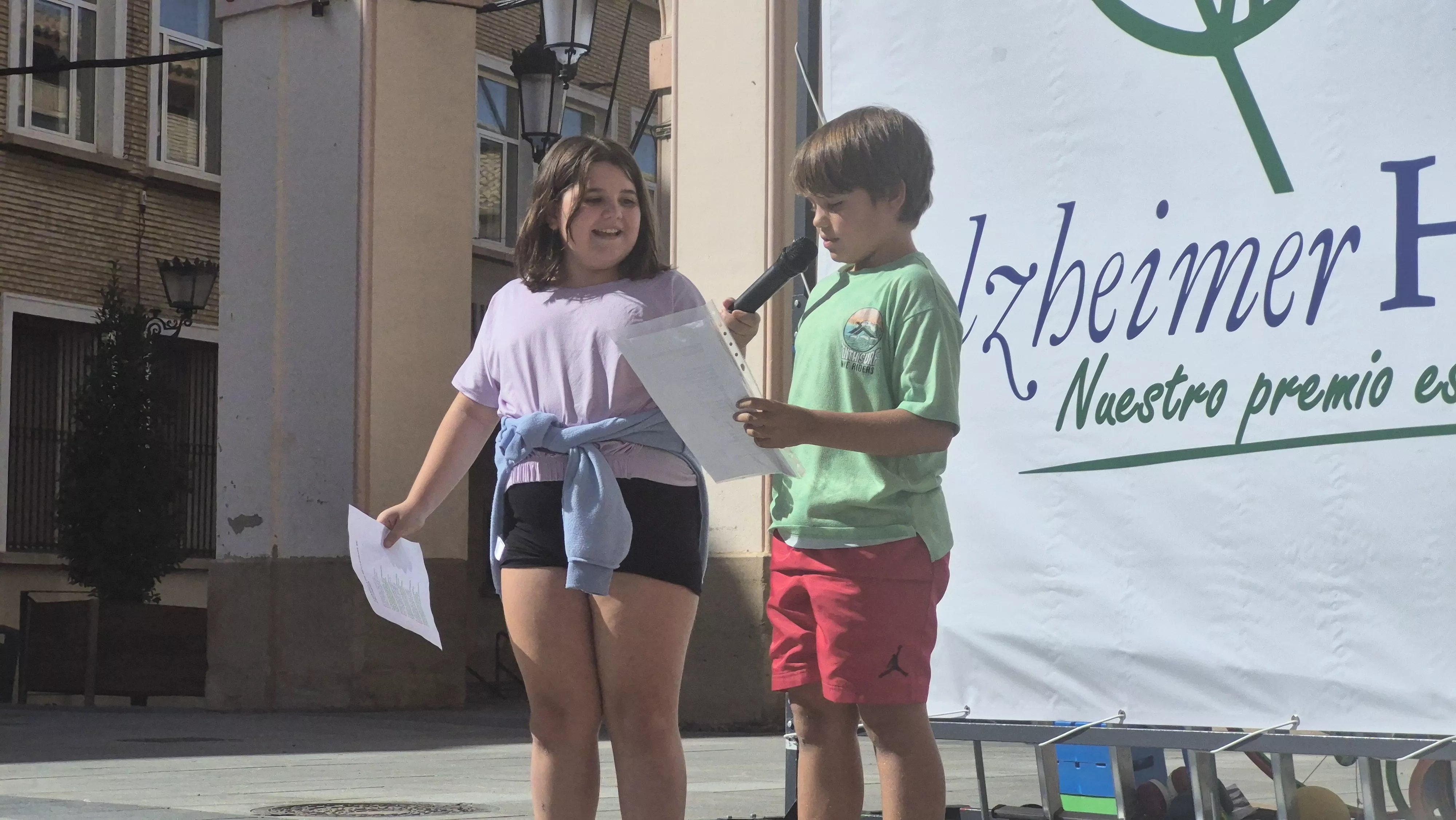 Conmemoración del Día del Alzhéimer en Huesca. Foto Myriam Martínez