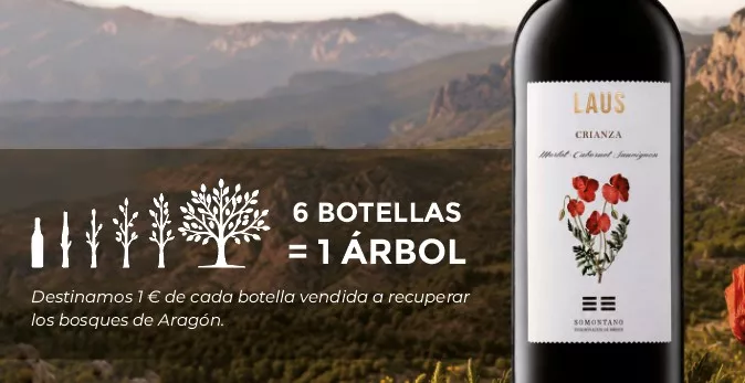 "LAUS por nuestros bosques", el vino para "fertilizar" la reforestación de Las Peñas de Riglos