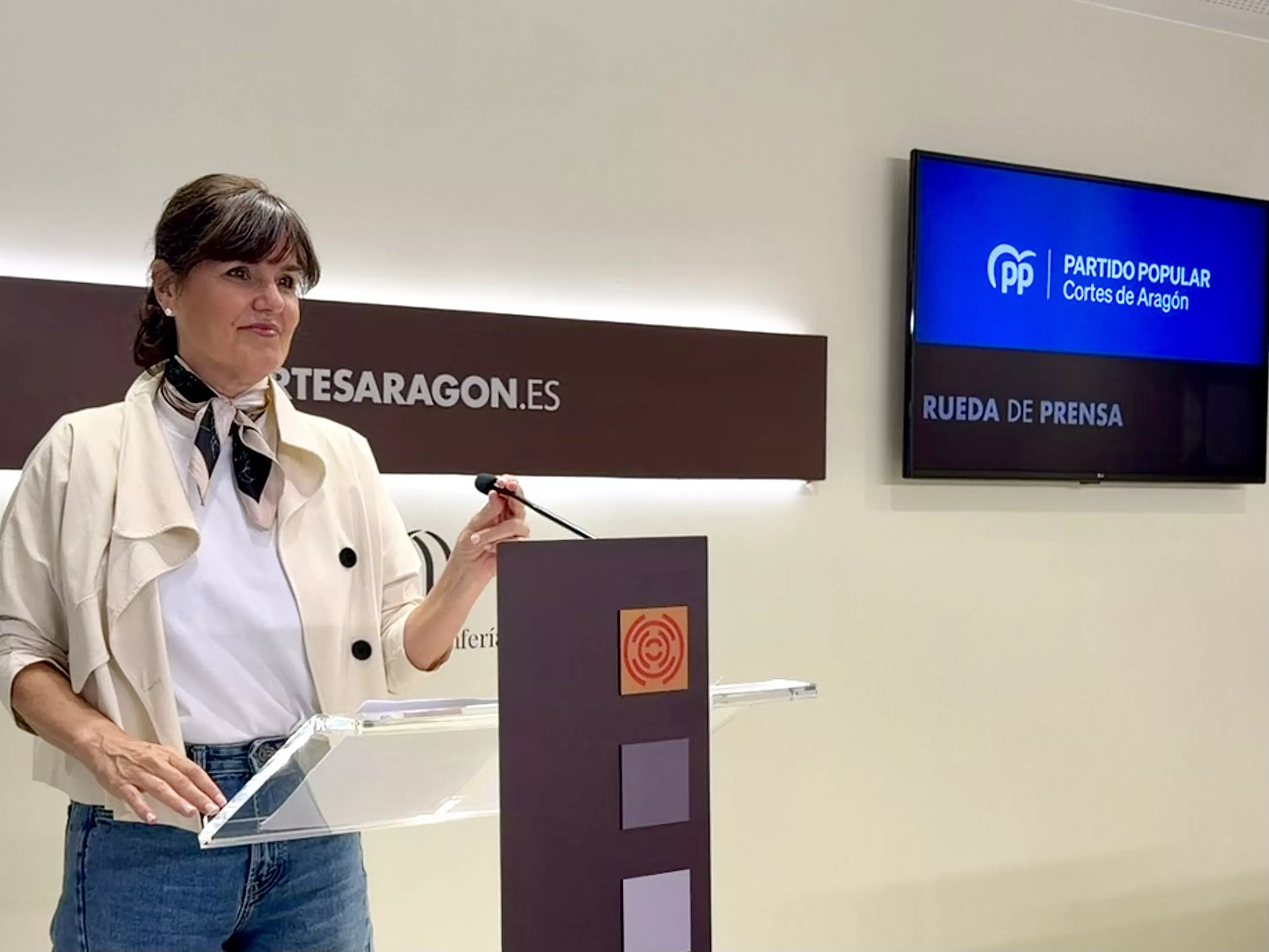Elena Allué, diputada del Grupo Popular en las Cortes de Aragón.