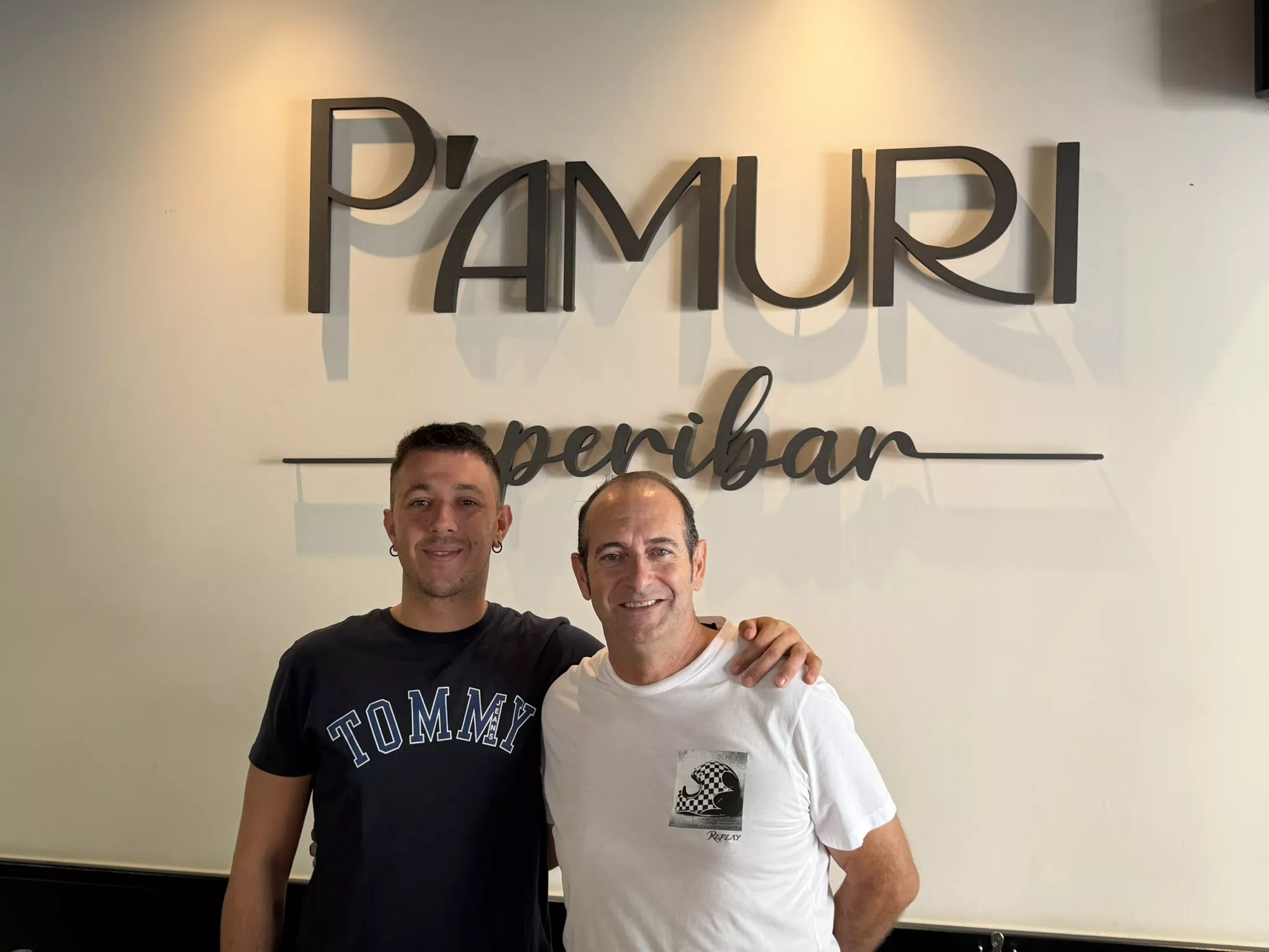 José Andrés Torres y José Nolasco en la previa del duelo ante Antequera. Foto: Adri Mora