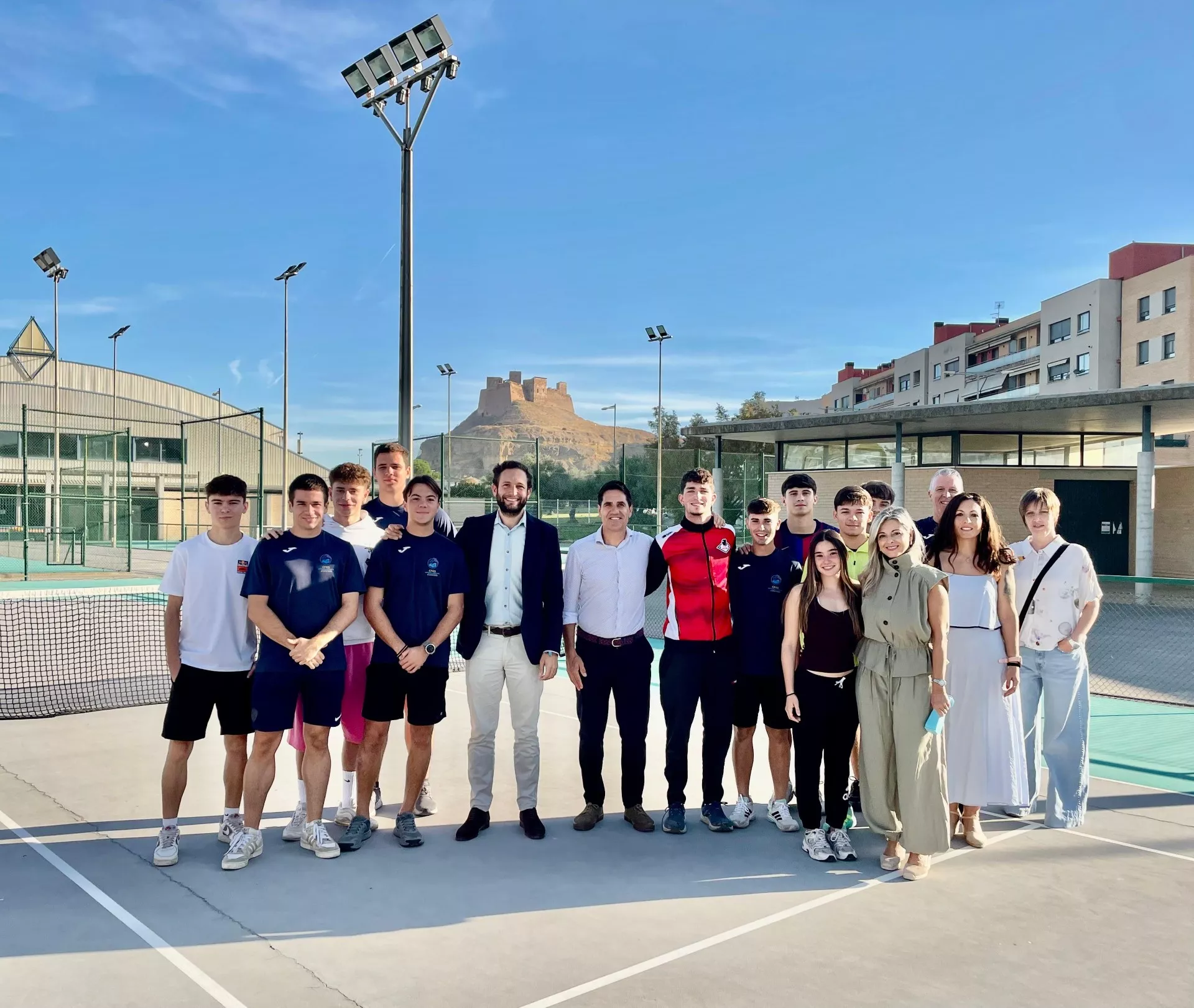 Visita al complejo de tenis Conchita Martínez.