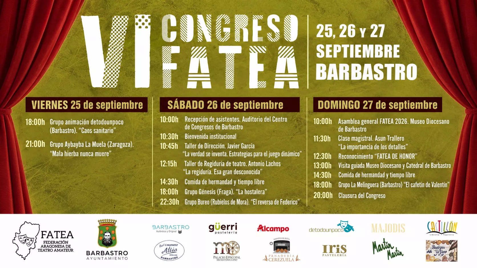 Barbastro se convierte este fin de semana en punto de encuentro del teatro aficionado aragonés