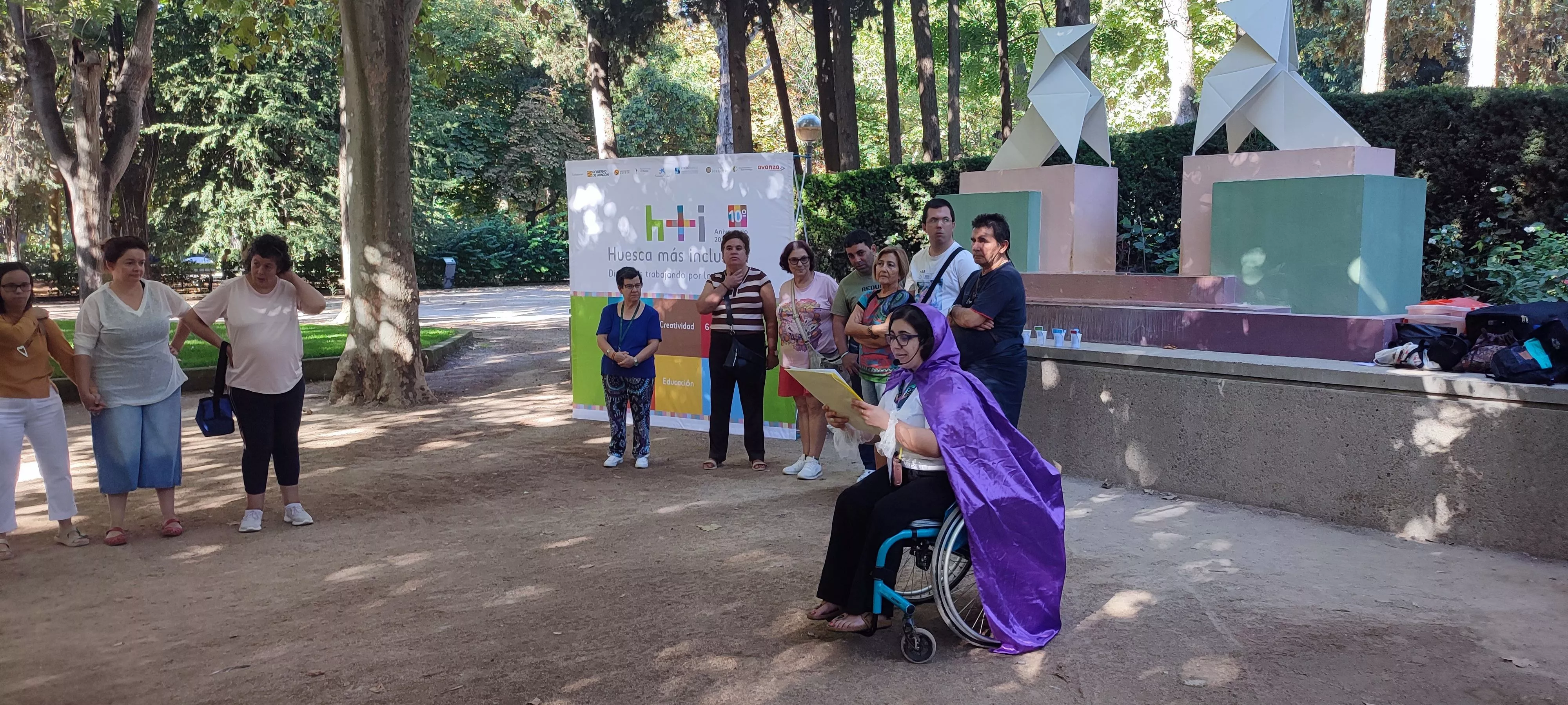 Escape Room "Los colores" celebrado en el Parque Miguel Servet de Huesca