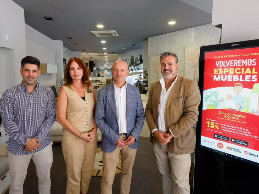 El sector del mueble vuelve a sumarse a Volveremos con una nueva campaña la próxima semana en 54 establecimientos de Aragón. GA