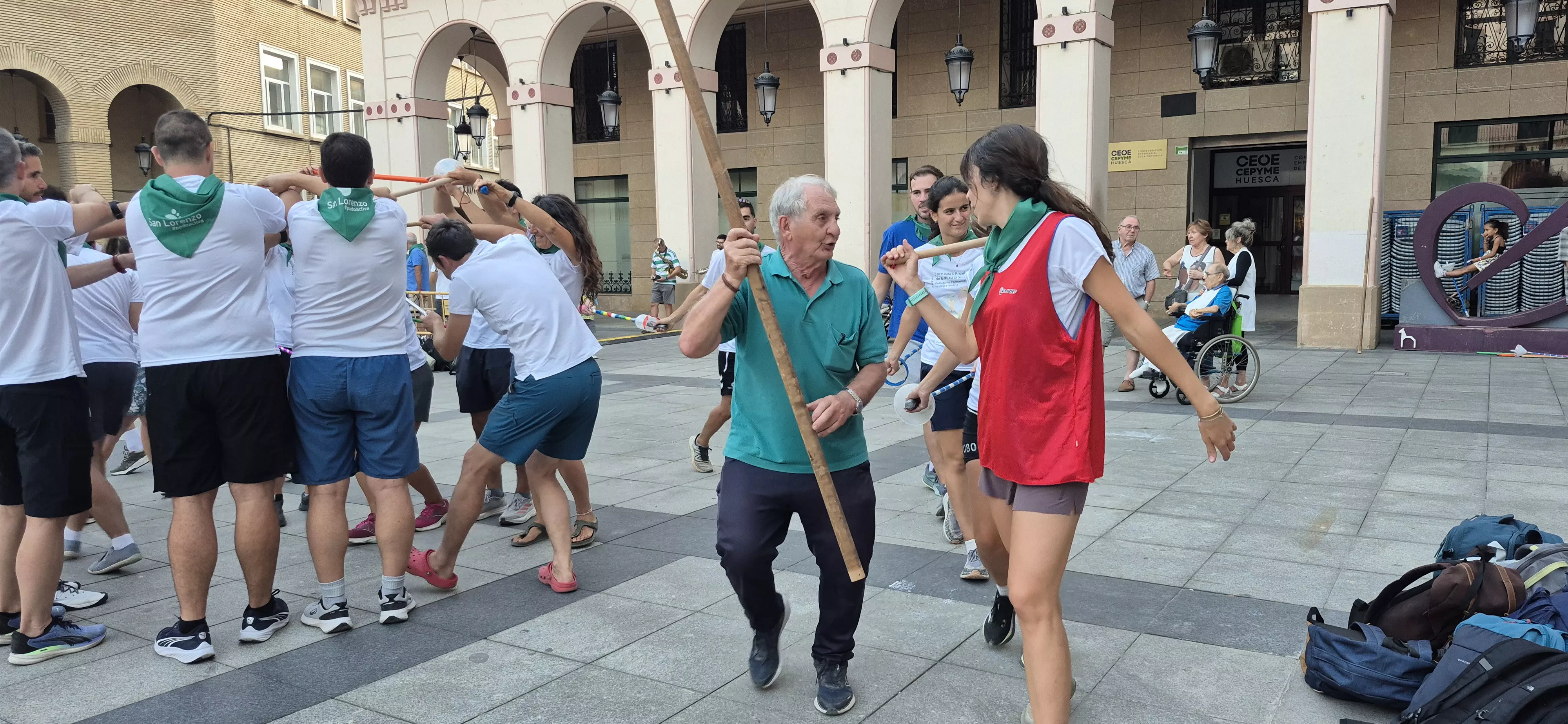 El Degollau en las Jornadas Provinciales de Educación Física. Foto Myriam Martínez