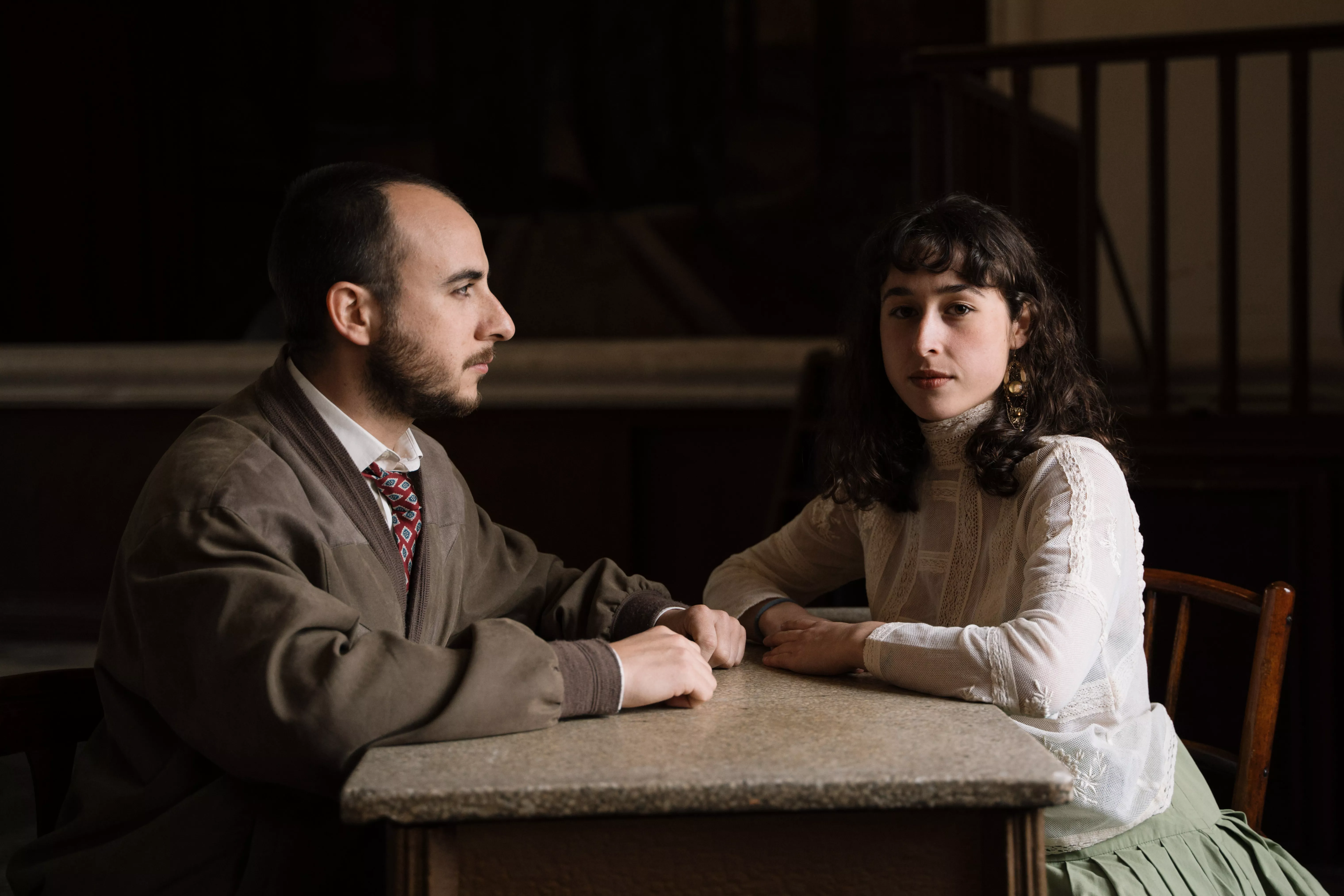 Pablo Pérez y Ana Ibarrondo, en Para la primavera nada. Foto Ana Escario y Adela Moreno
