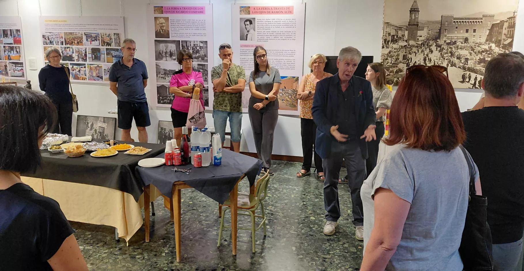 Inauguración de la exposición ‘Historia de las ferias de Ayerbe’.