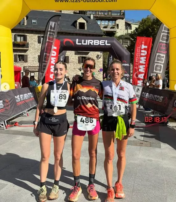 Trail Villa de Sallent. Podio femenino Trail de la Villa