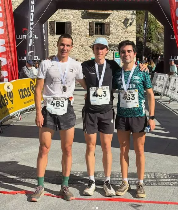 Trail Villa de Sallent. Podio masculino Trail de la Villa