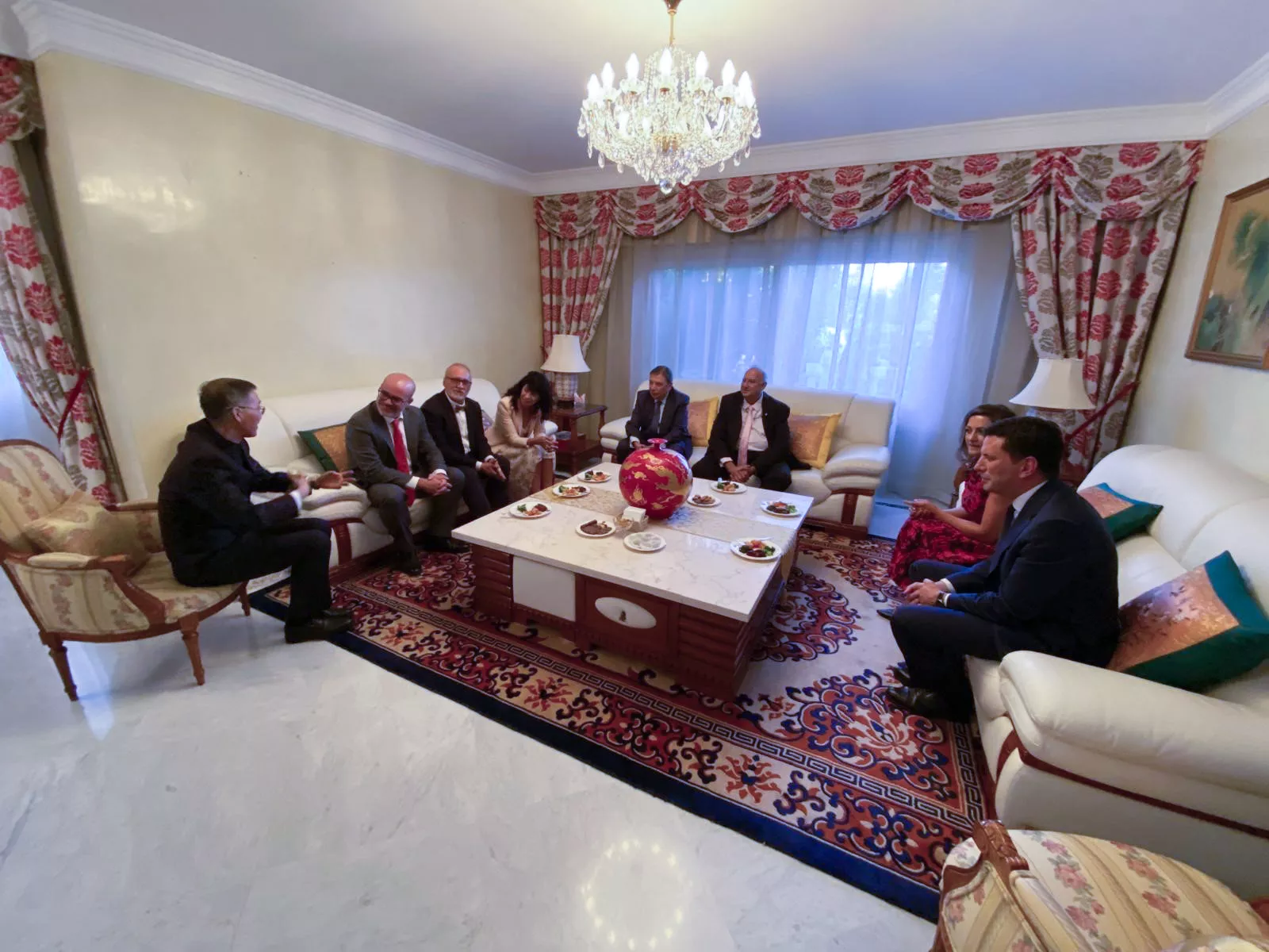 Carlos Gaspar, en la recepción del embajador de la República Popular China en España