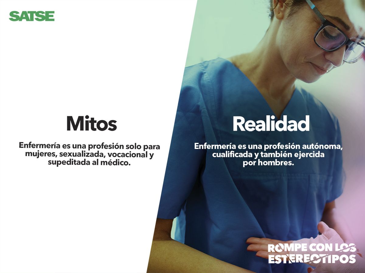 Campaña para romper con los estereotipos del Sindicato de Enfermería Satse.