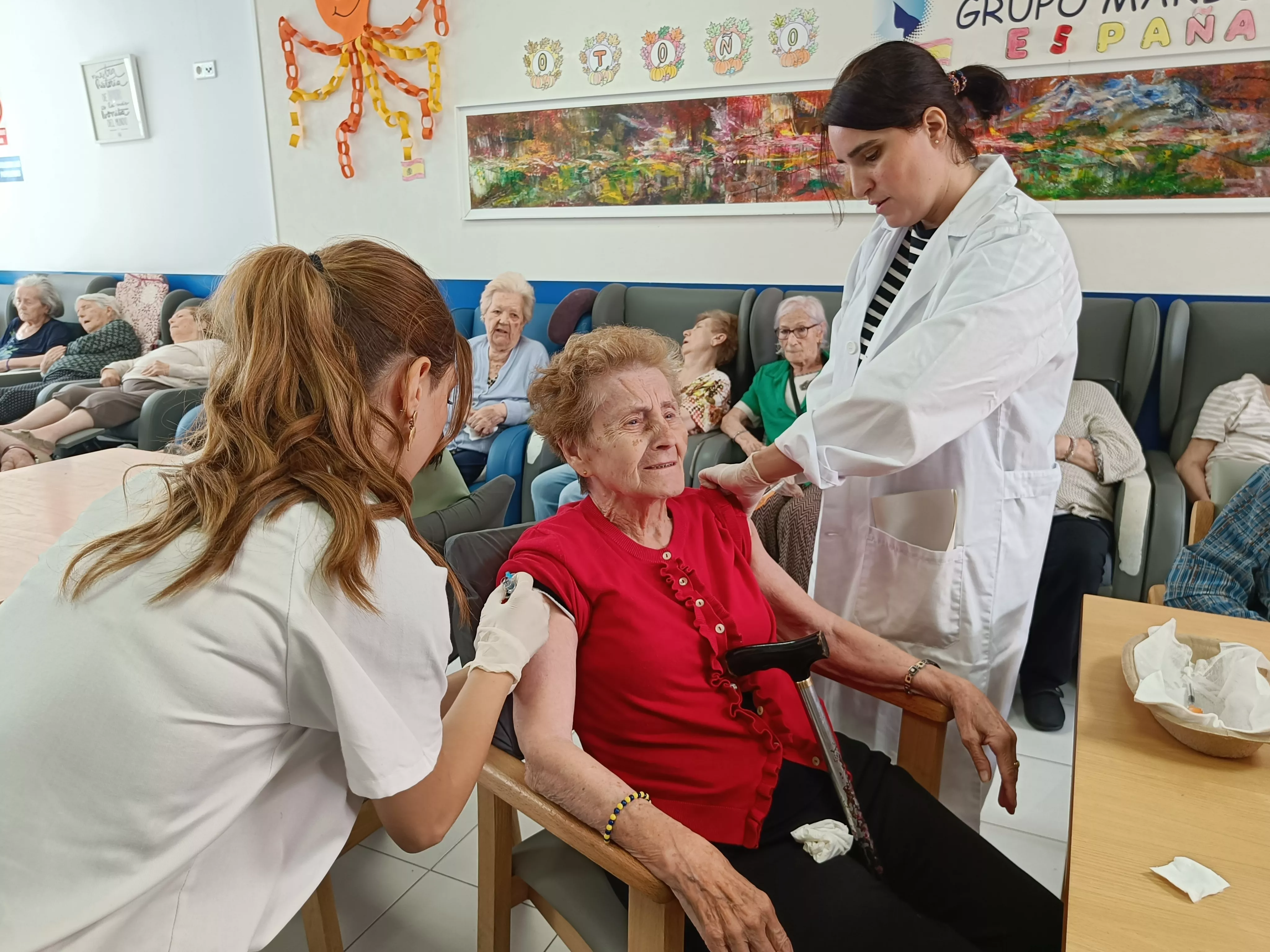 Arranca en las residencias de mayores la campaña de vacunación frente a la gripe.