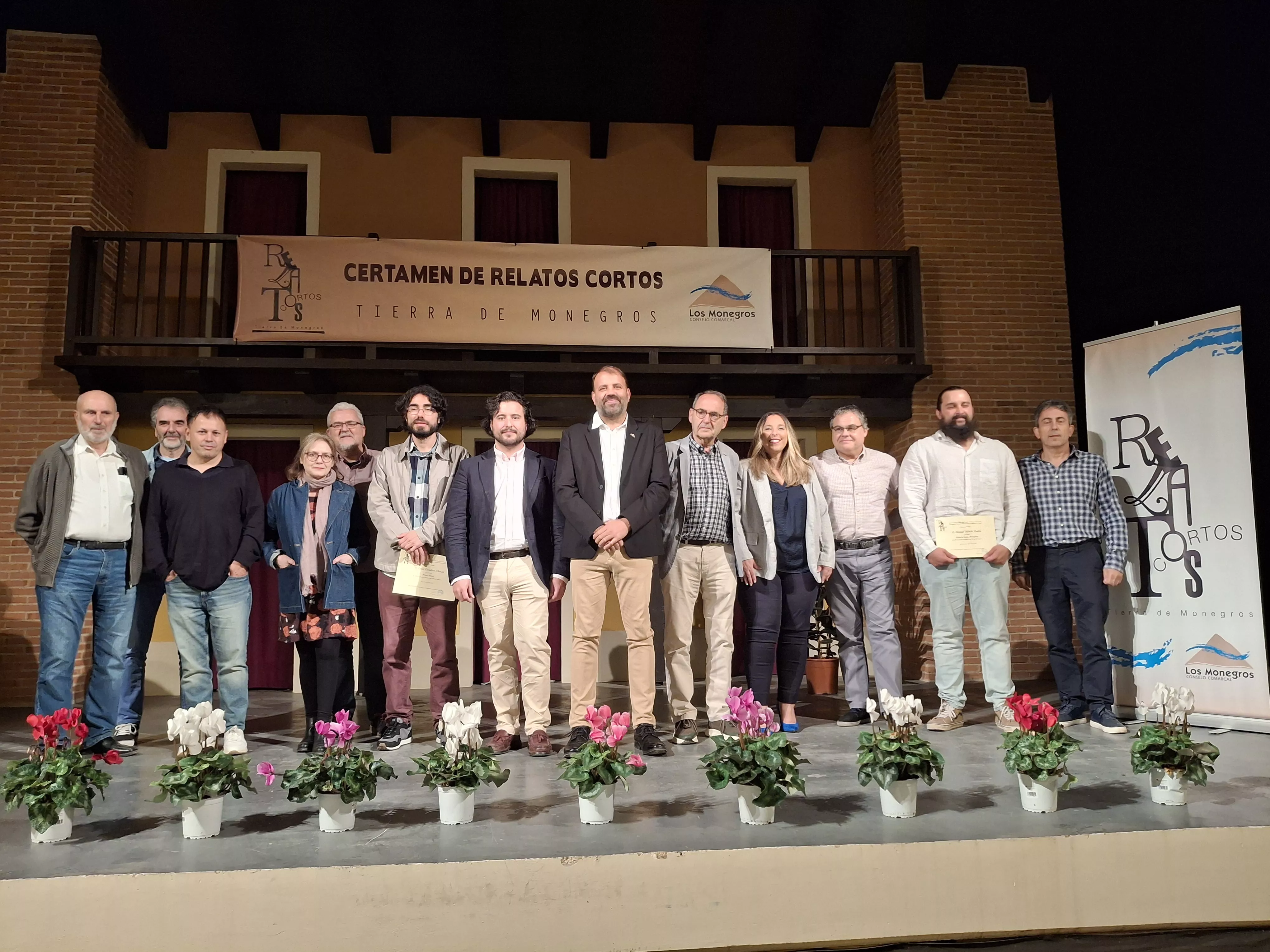 Imagen de una pasada entrega premios del Certamen de Relato Corto “Tierra de Monegros”.