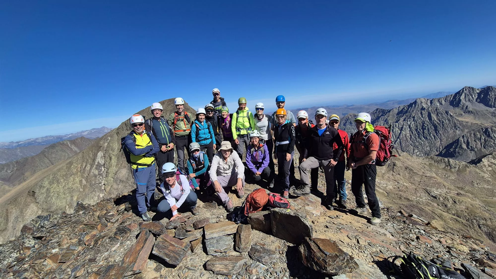 El grupo de la Pico a Pico en el Sabre Gran Bachimala. 