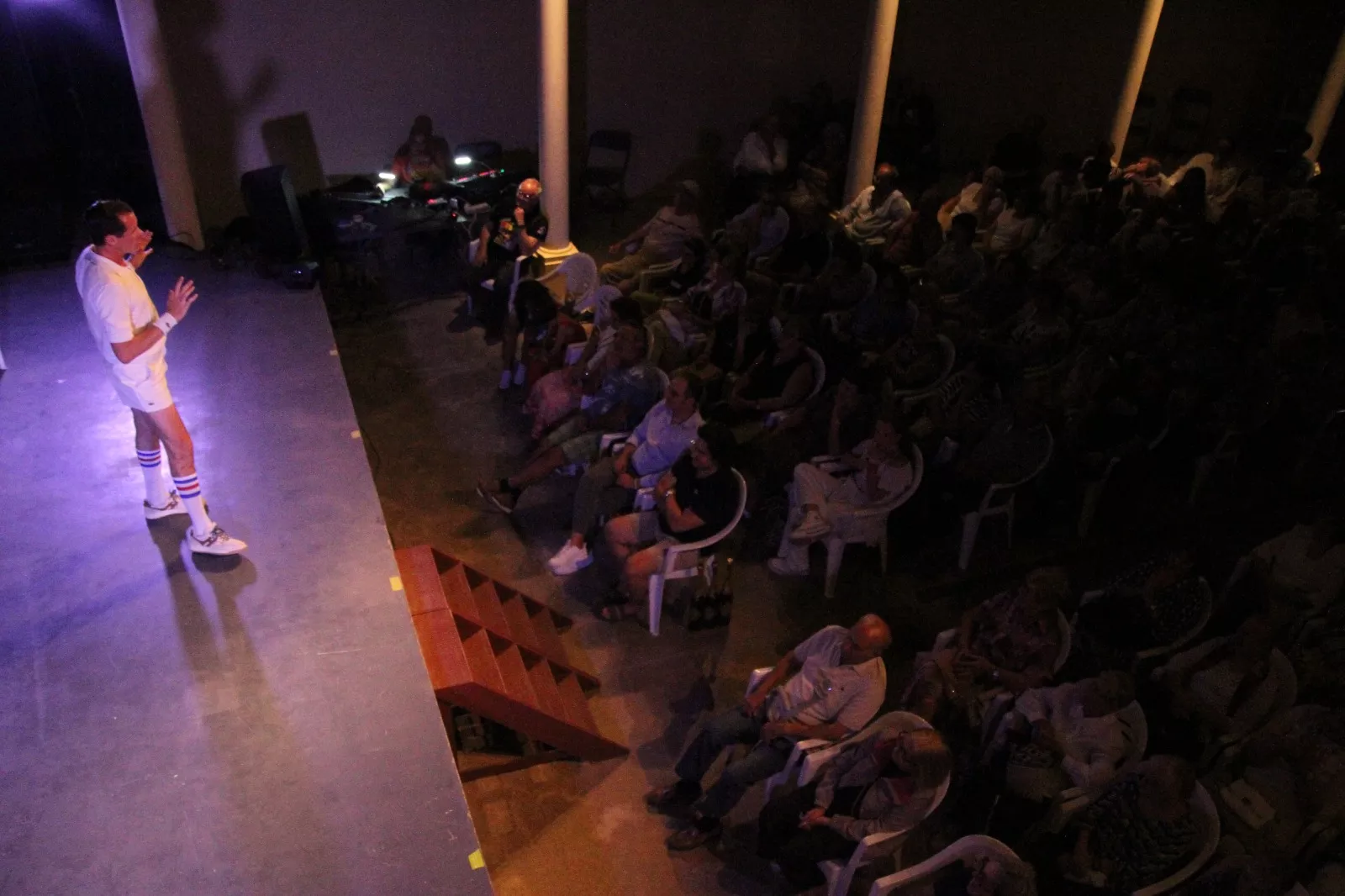 Rafa Maza en el Corral de Comedias de Robres. Foto Carlos Neofato