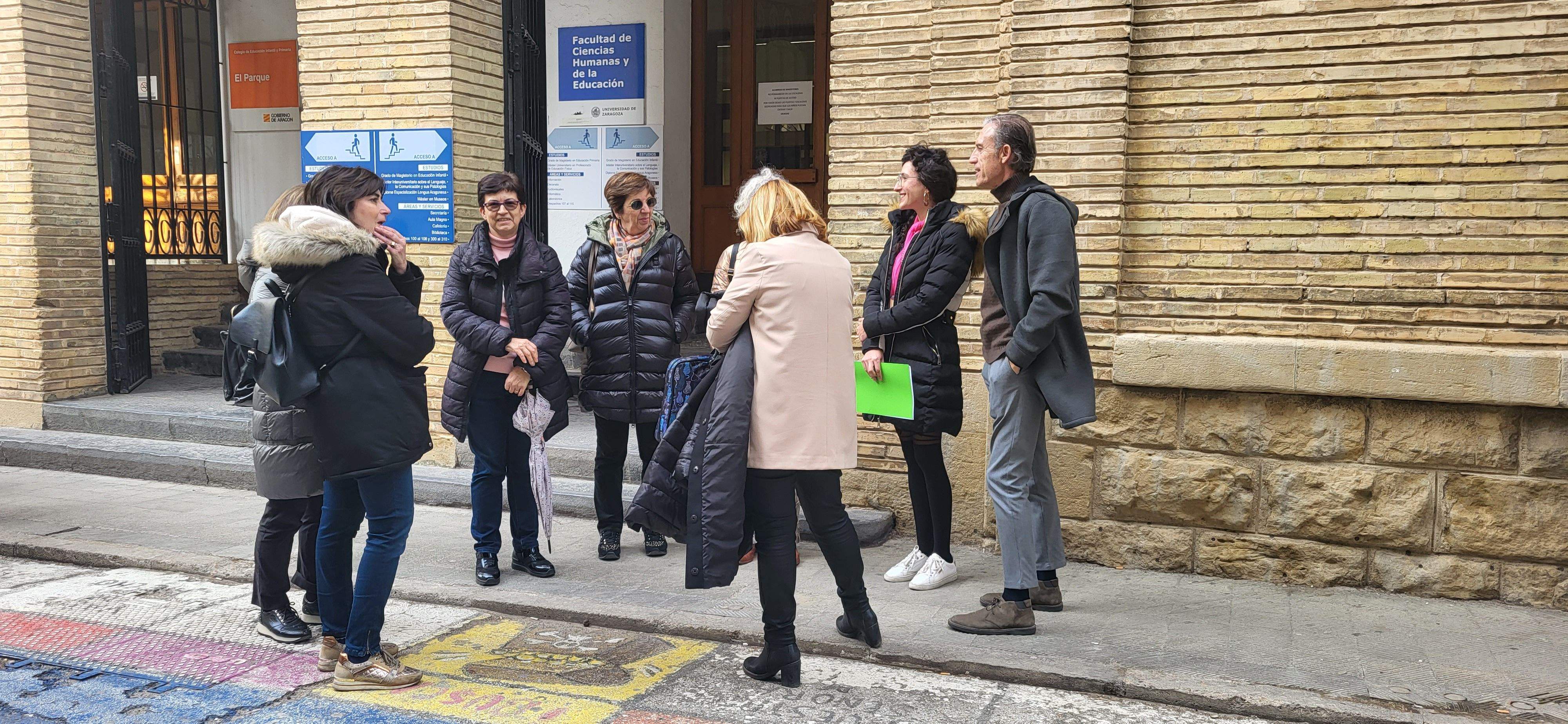El 8M en el Campus de Huesca de la Universidad de Zaragoza. Foto Myriam Martínez