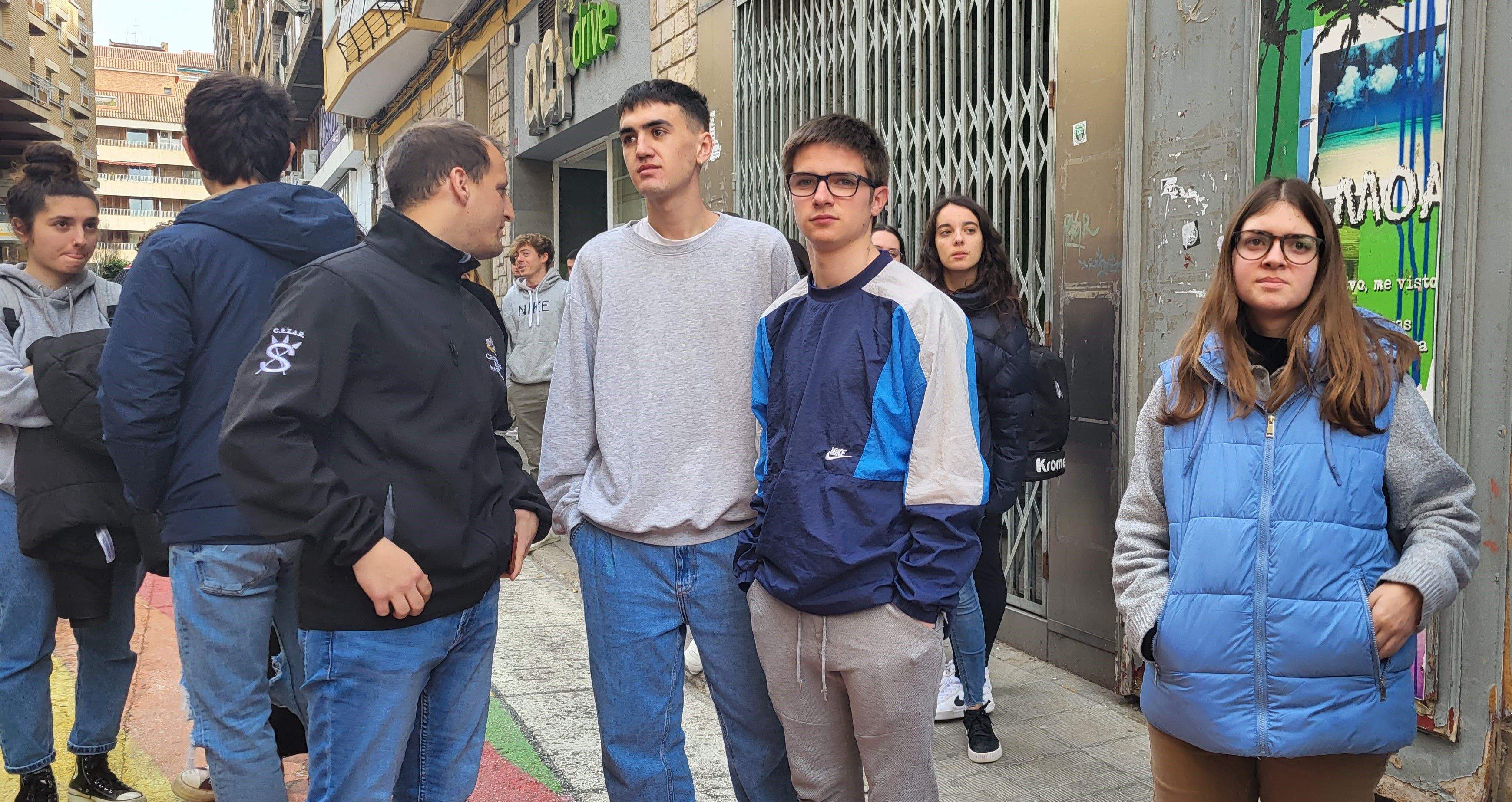 El 8M en el Campus de Huesca de la Universidad de Zaragoza. Foto Myriam Martínez 