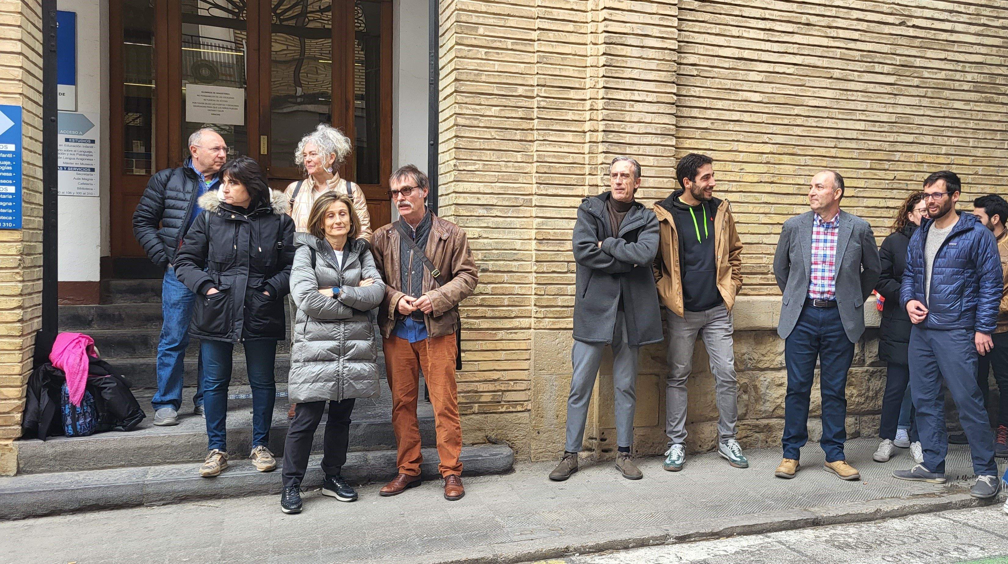 El 8M en el Campus de Huesca de la Universidad de Zaragoza. Foto Myriam Martínez 