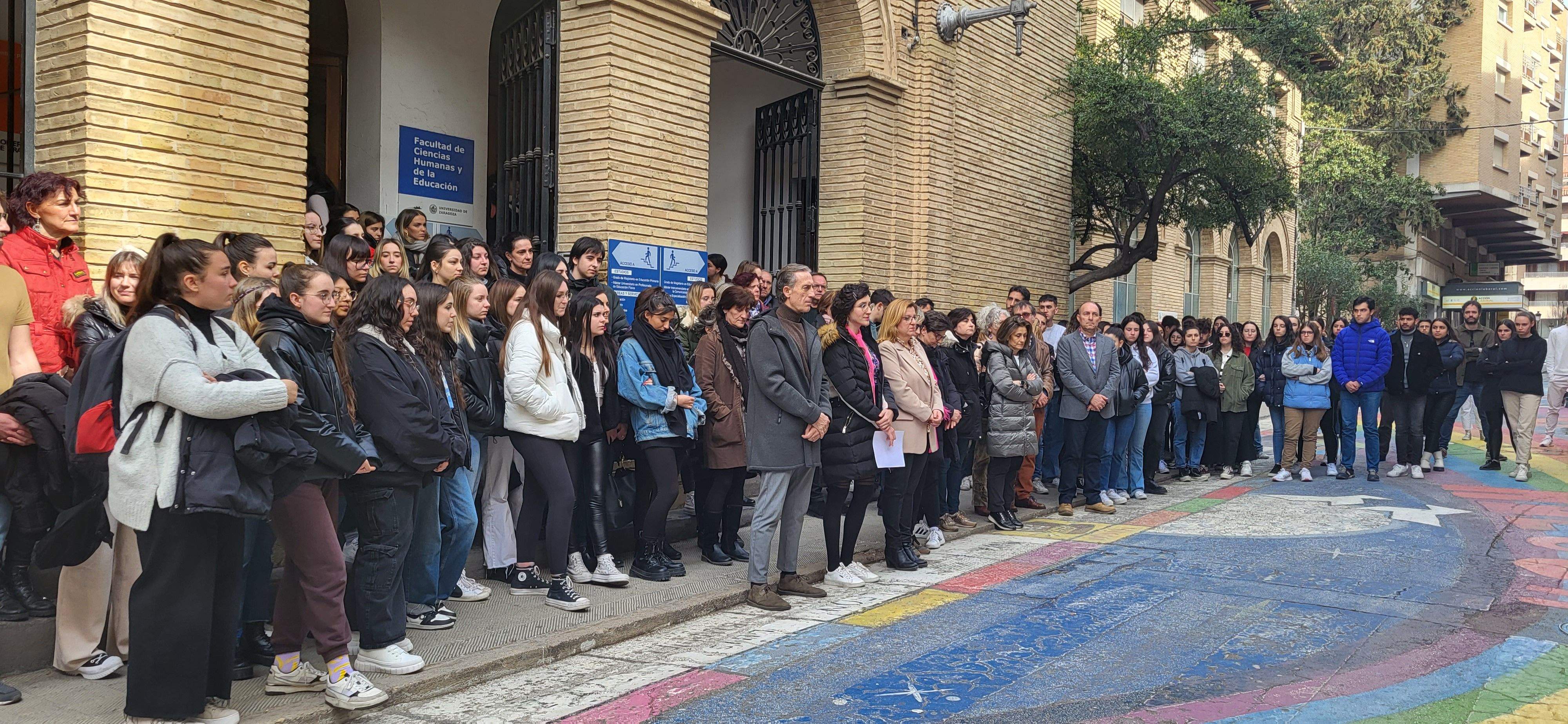 Imagen tomada en 2023, del 8M en el Campus de Huesca. Foto Myriam Martínez