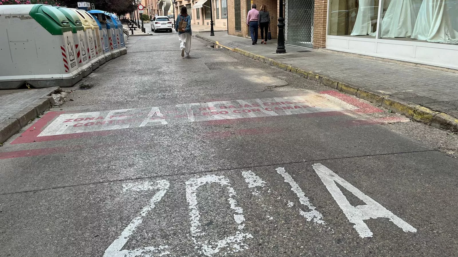 Huesca refuerza la señalización de las entradas y salidas de la Zona de Bajas Emisiones. Foto Mercedes Manterola