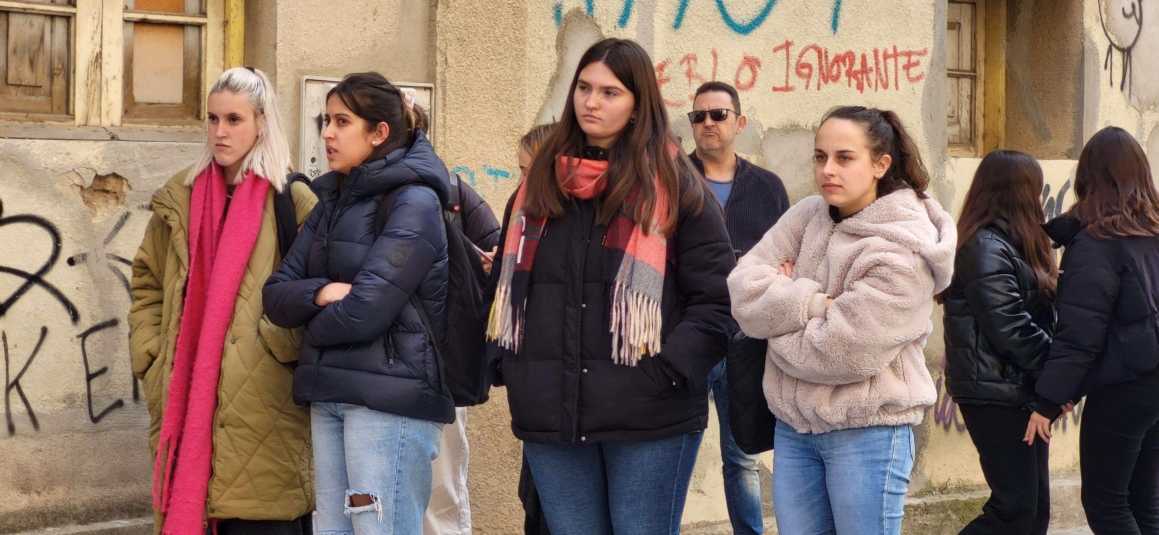 El 8M en el Campus de Huesca de la Universidad de Zaragoza. Foto Myriam Martínez 