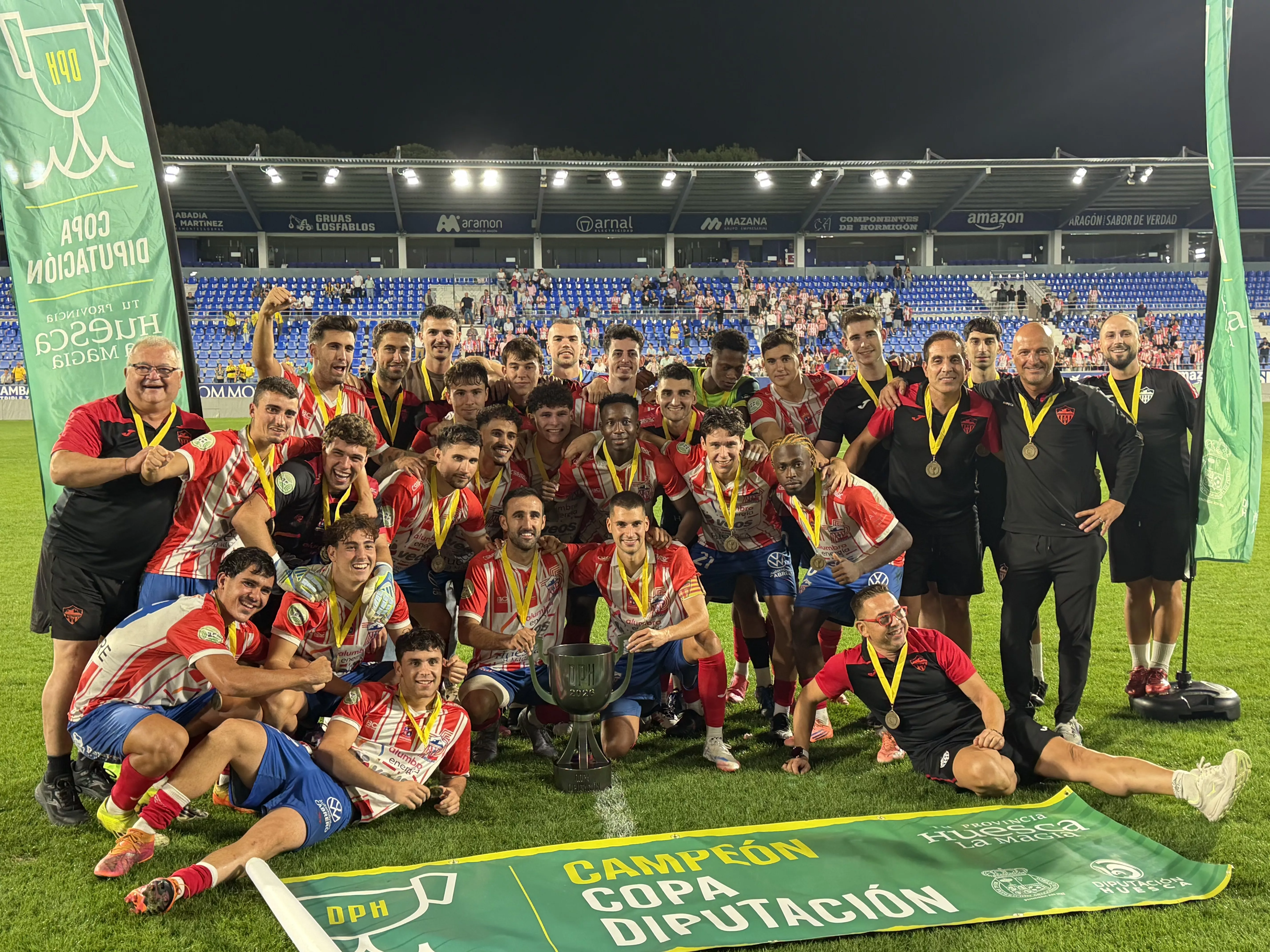 El Monzón, campeón de la Copa Diputación. Foto: Adri Mora